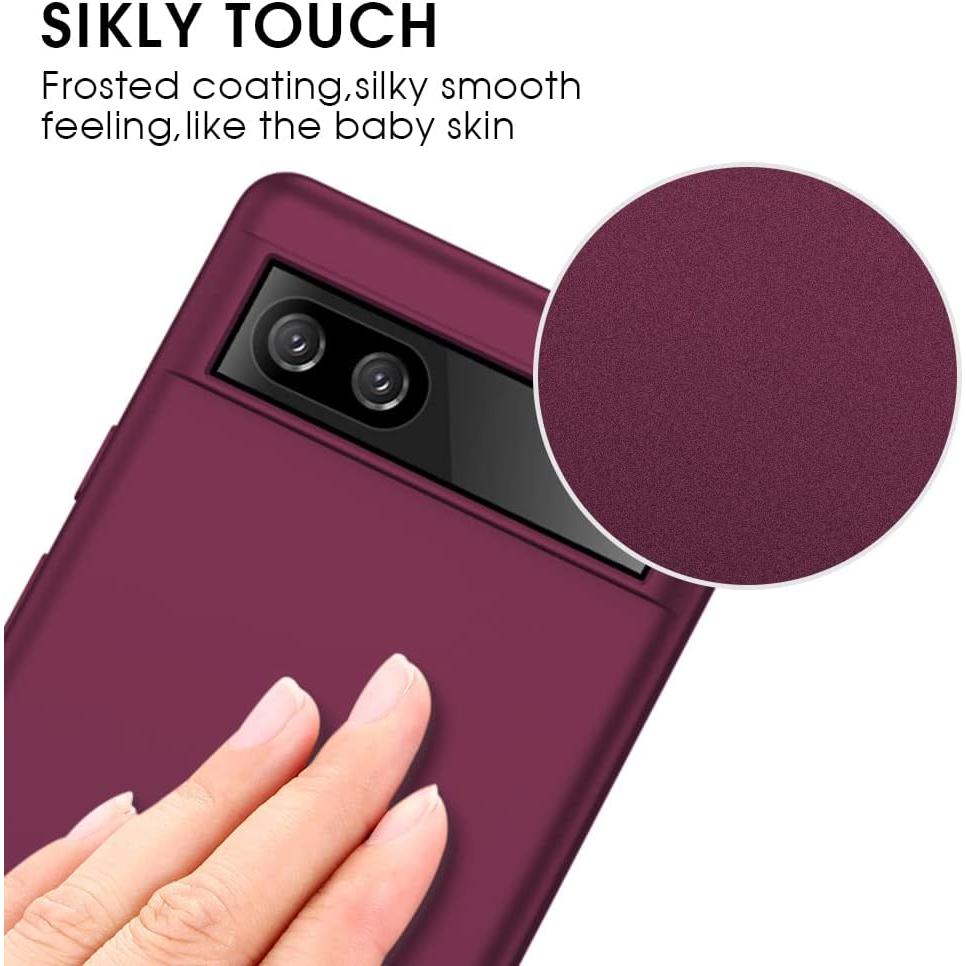 Funda Ultra Fina X-level para Google Pixel 6A - Rojo Vino
