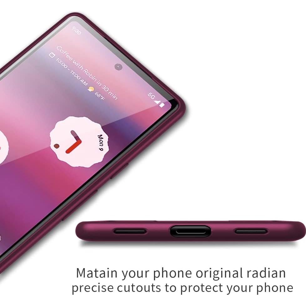 Funda Ultra Fina X-level para Google Pixel 6A - Rojo Vino