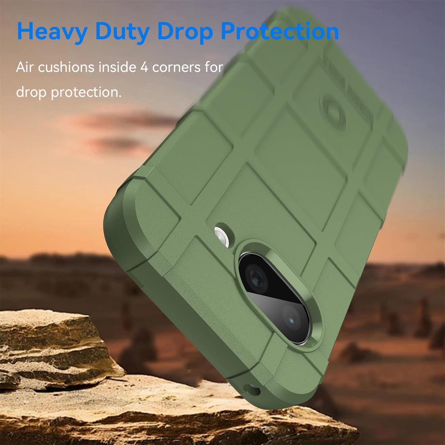 Funda Resistente TPU para Google Pixel 9A Verde Antideslizante