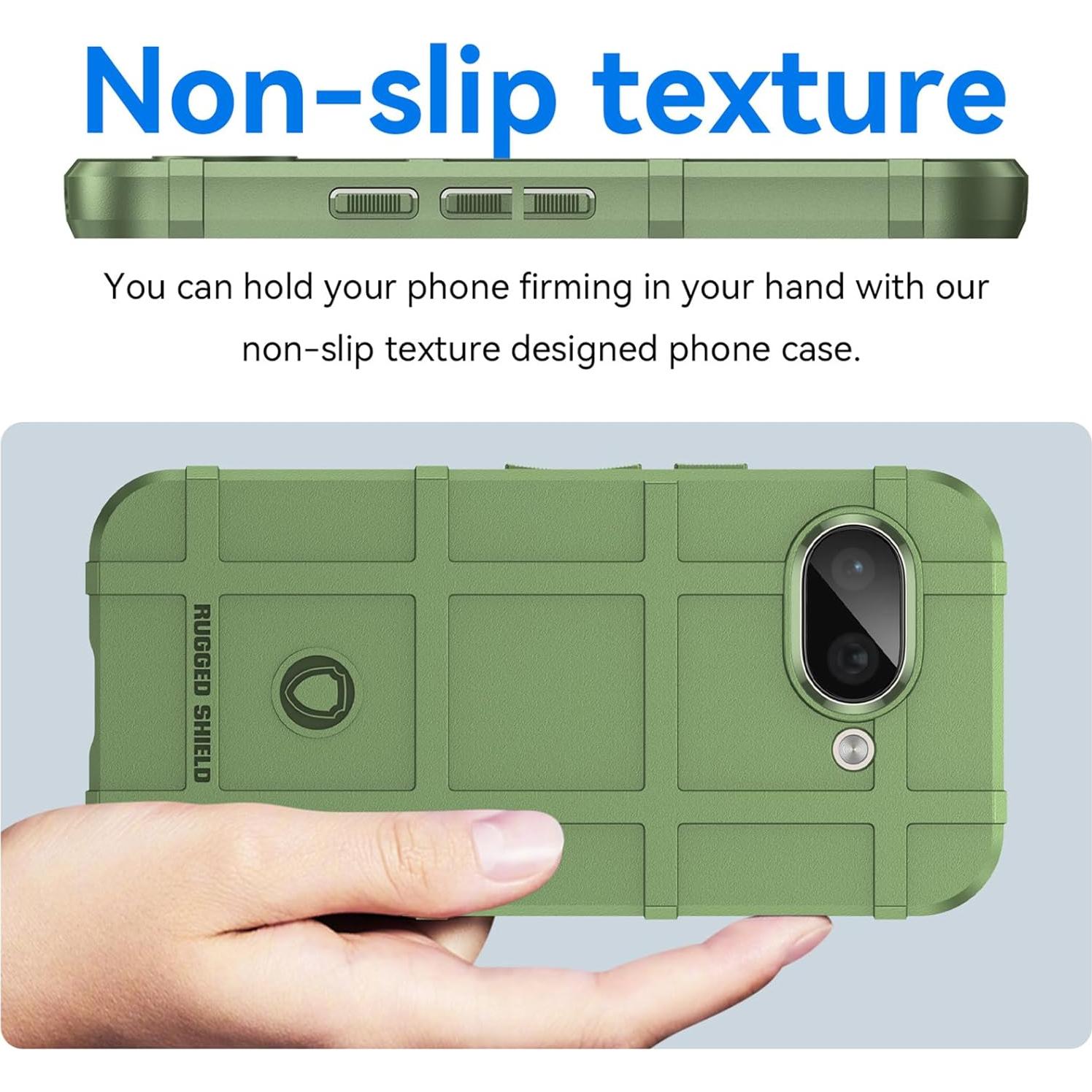Funda Resistente TPU para Google Pixel 9A Verde Antideslizante