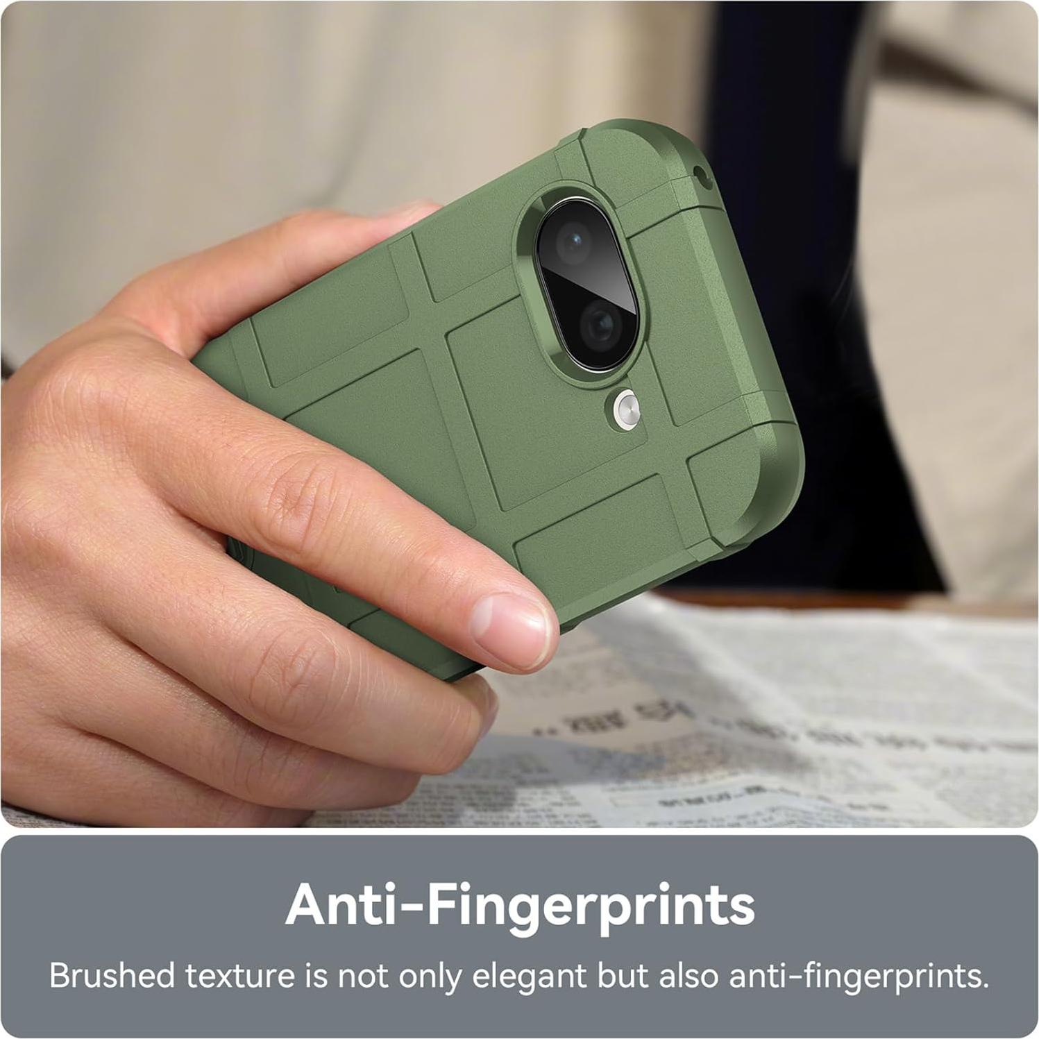 Funda Resistente TPU para Google Pixel 9A Verde Antideslizante