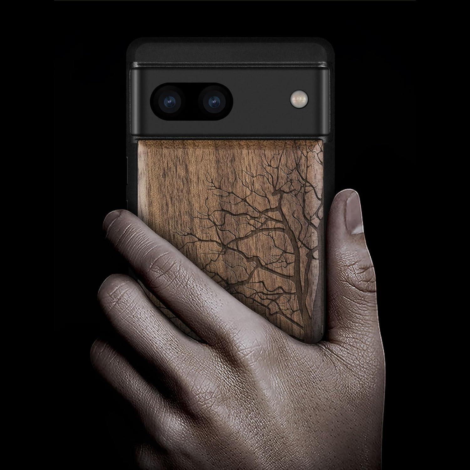 Funda de Madera Carveit para Google Pixel 8a - Antigolpes