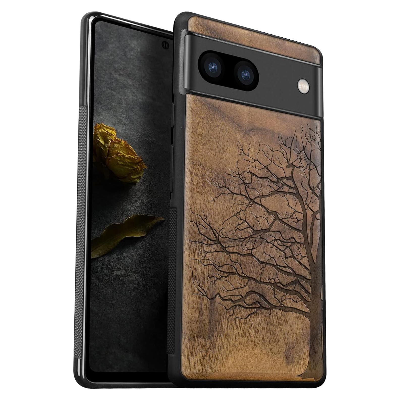 Funda de Madera Carveit para Google Pixel 8 - Antichoque