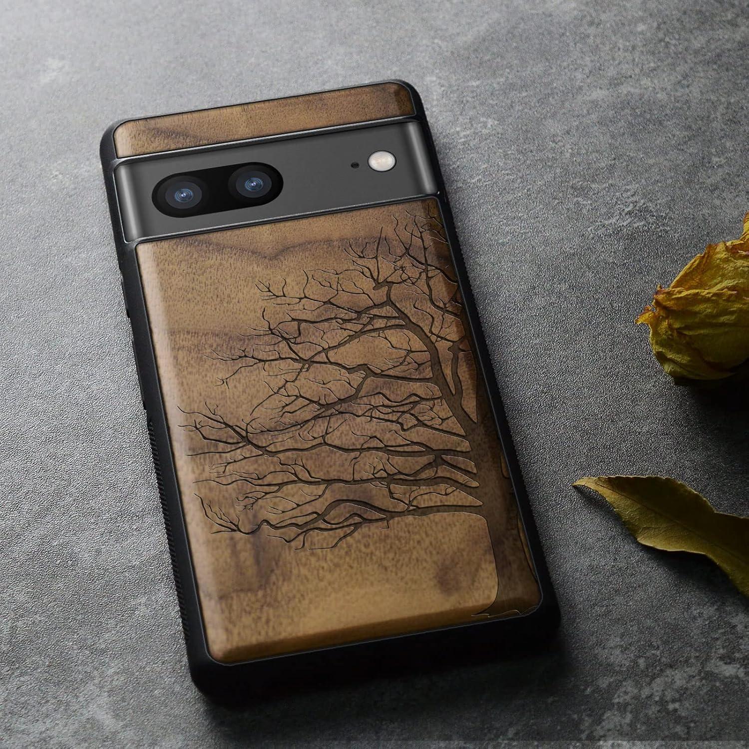 Funda de Madera Carveit para Google Pixel 8 - Antichoque