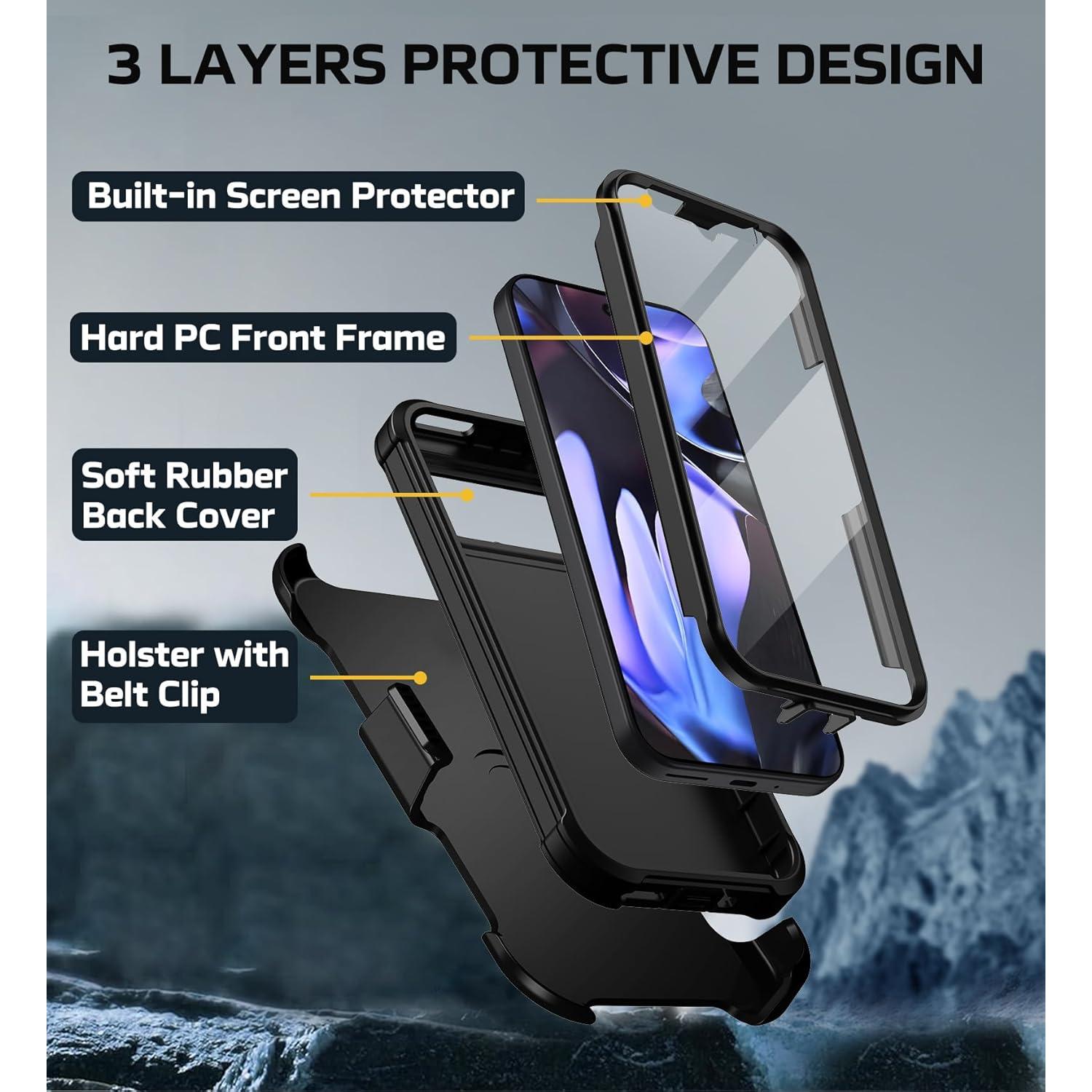 Funda Stroson para Google Pixel 9 Pro XL con Protector Pantalla