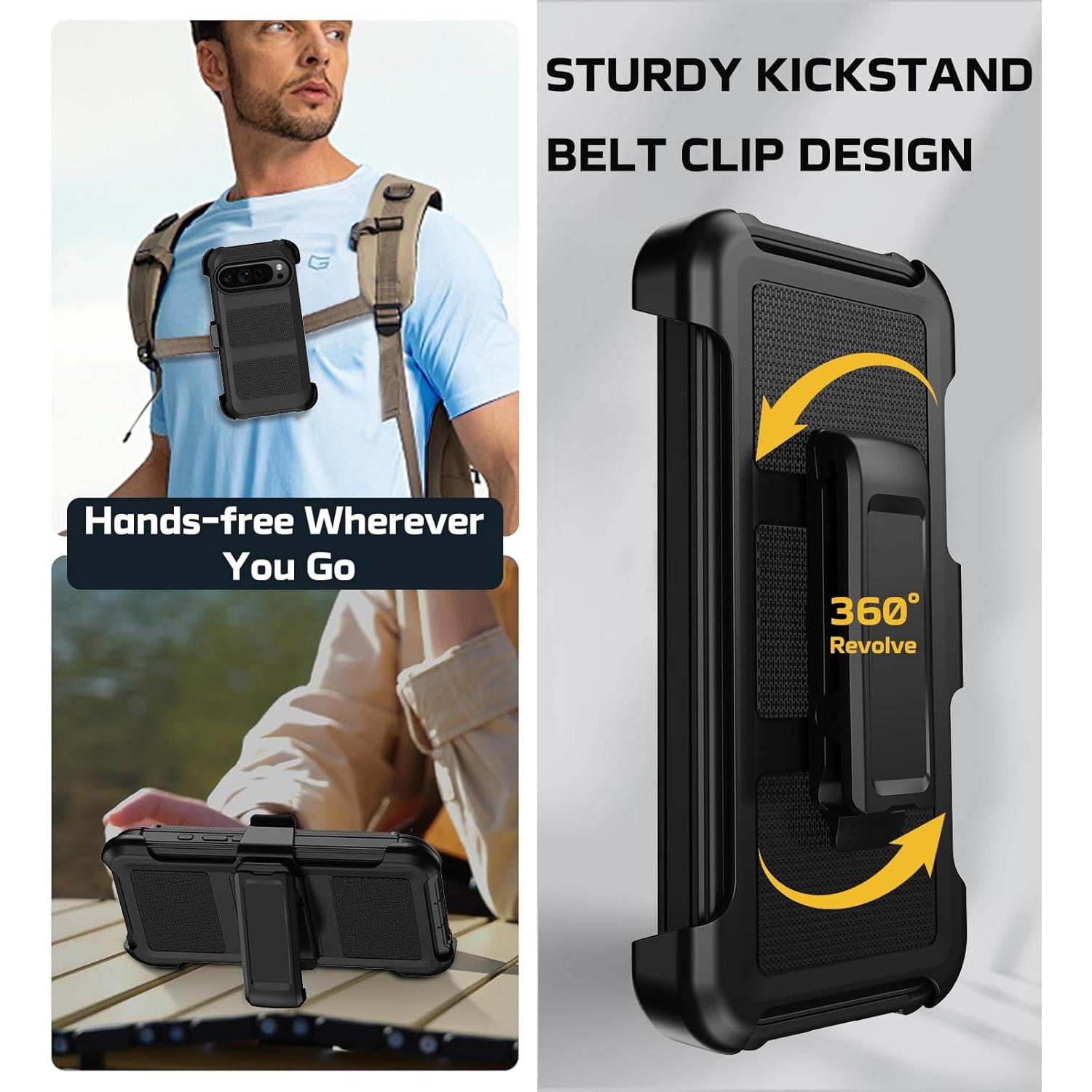 Funda Stroson para Google Pixel 9 Pro XL con Protector Pantalla