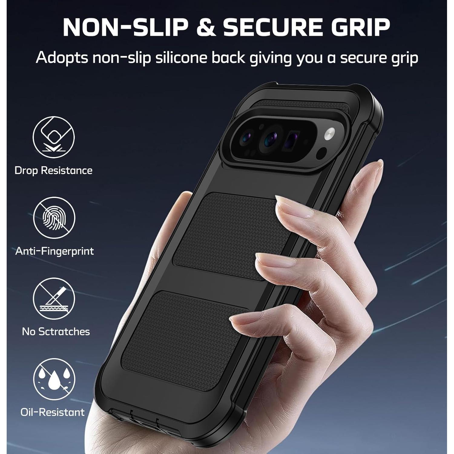 Funda Stroson para Google Pixel 9 Pro XL con Protector Pantalla