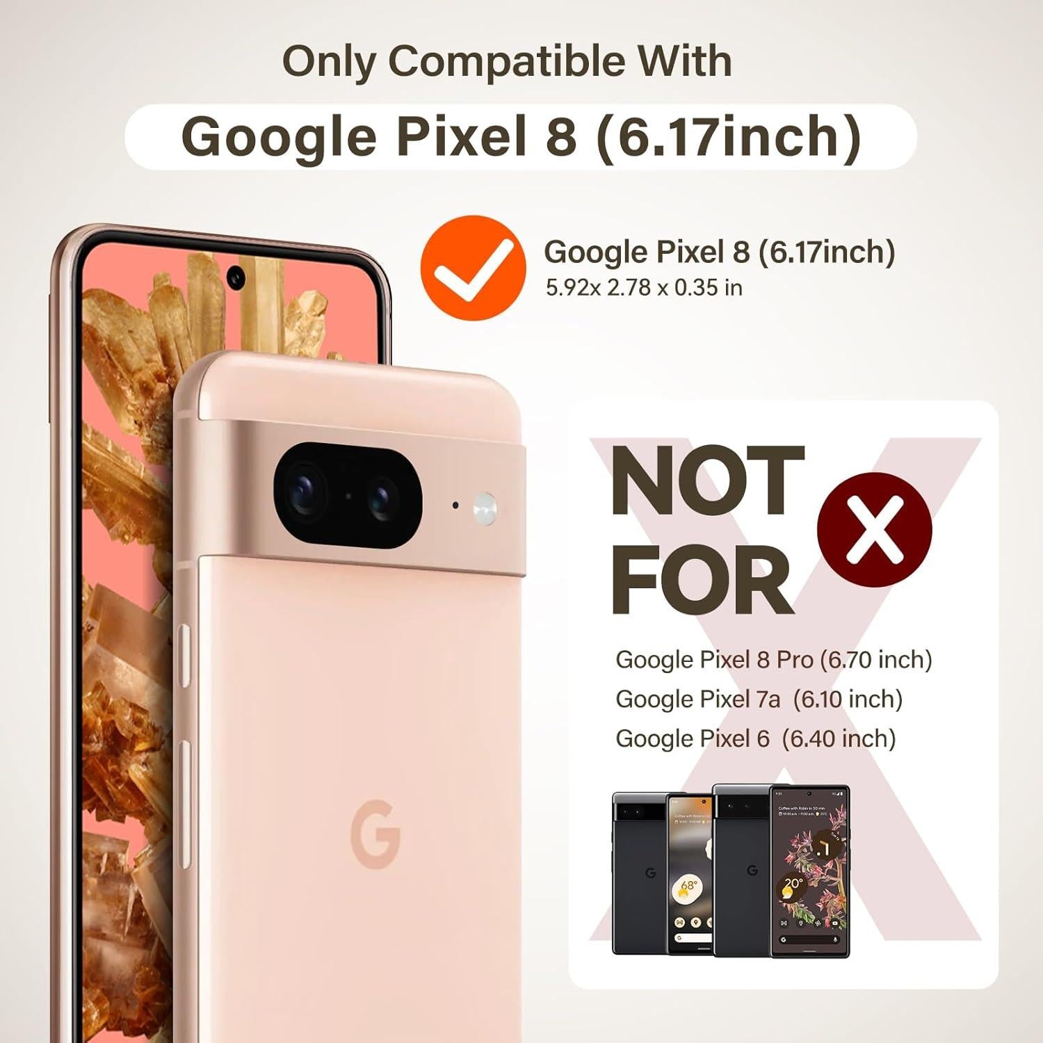 Funda Transparente iVoler para Google Pixel 8 6.1" - Protección Militar