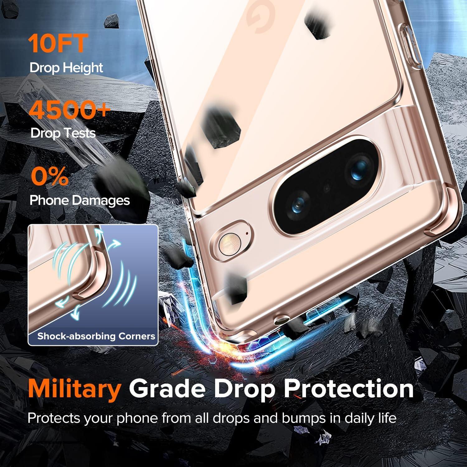 Funda Transparente iVoler para Google Pixel 8 6.1" - Protección Militar