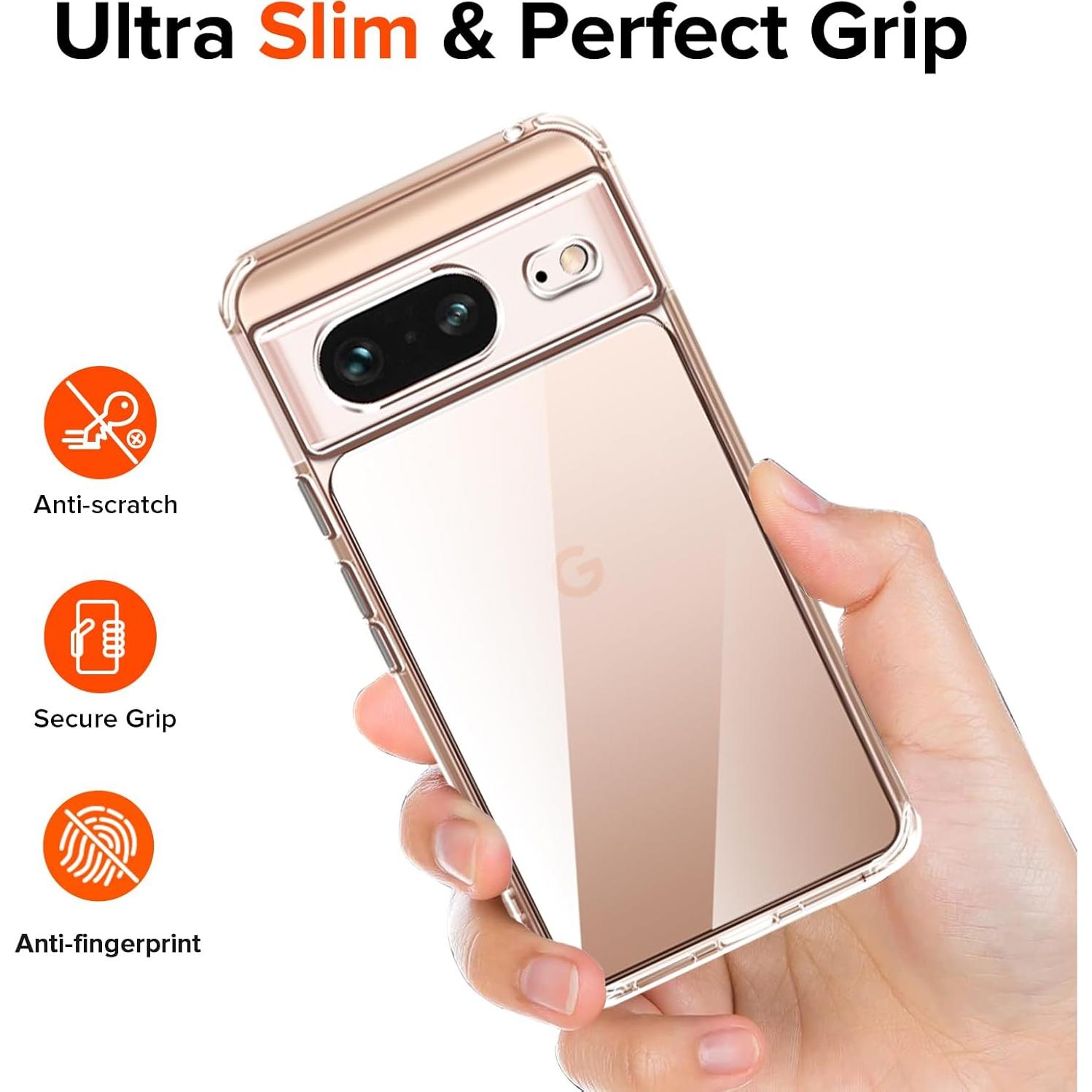 Funda Transparente iVoler para Google Pixel 8 6.1" - Protección Militar