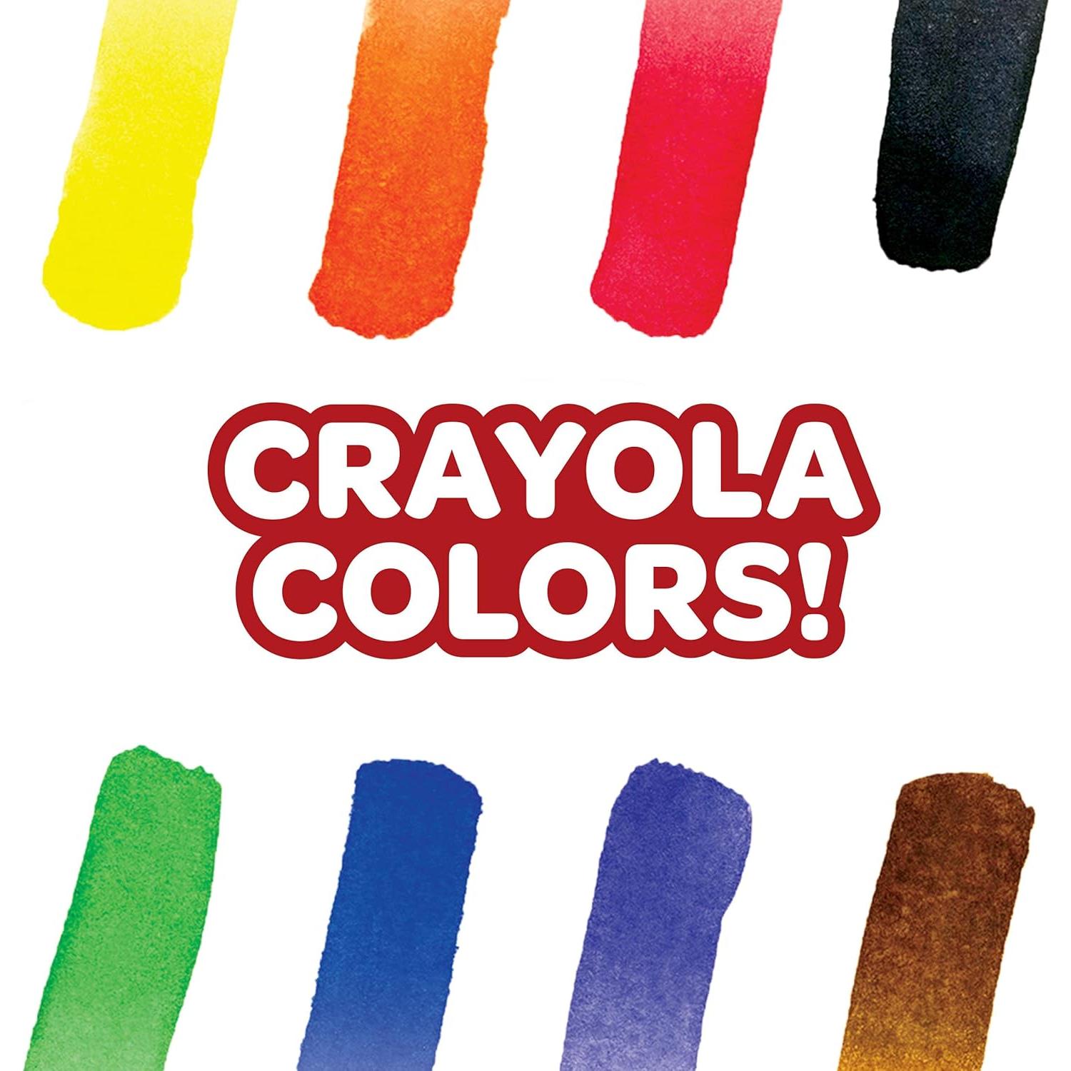 Juego de Acuarelas Crayola con Pincel Taklon, 8 Colores