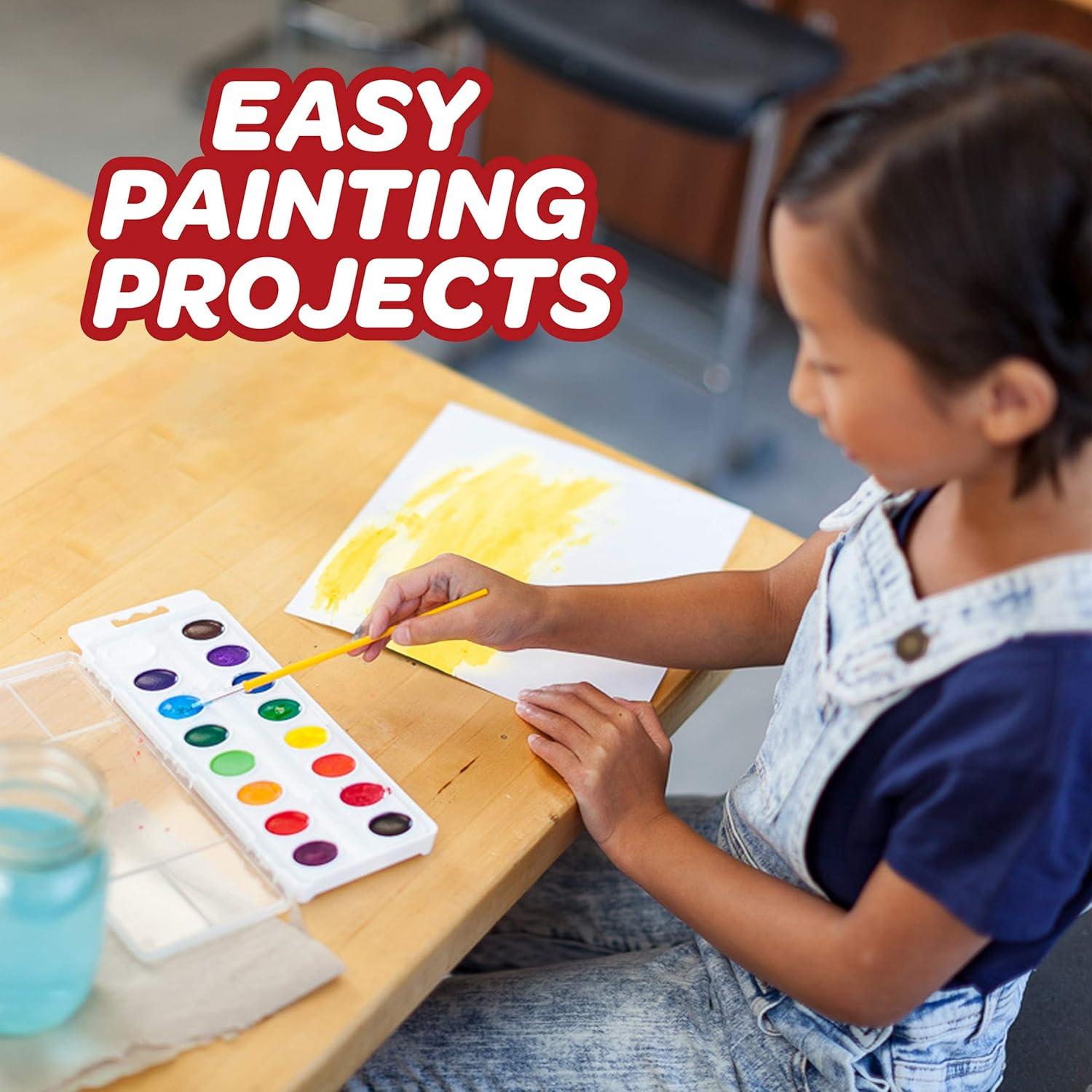 Juego de Acuarelas Crayola con Pincel Taklon, 8 Colores