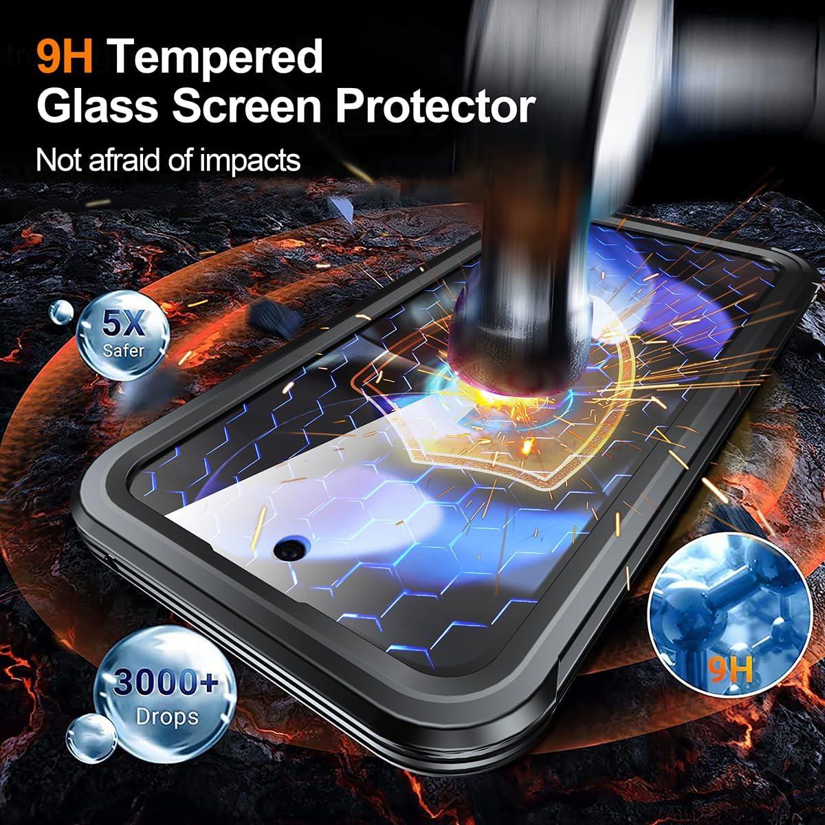 Funda Magnética para Google Pixel 9A con Protector 360° Negra