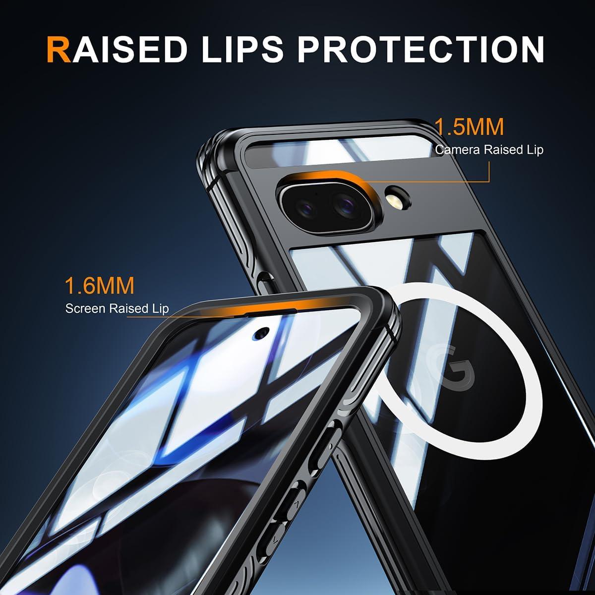 Funda Magnética para Google Pixel 9A con Protector 360° Negra