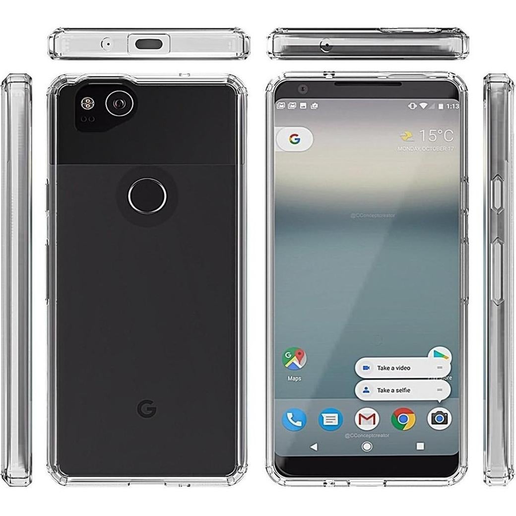 Funda TPU Gruesa Transparente para Google Pixel 2 - TIYA