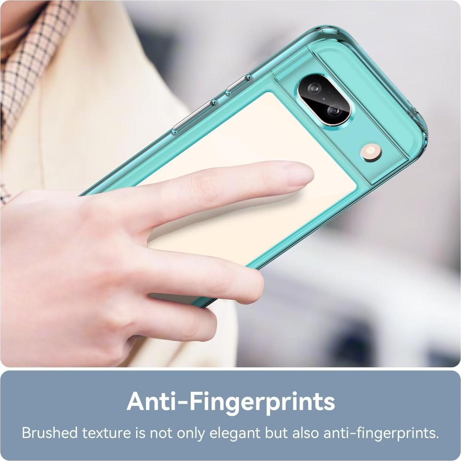 Funda Google Pixel 8A con Protector de Pantalla Templado Azul