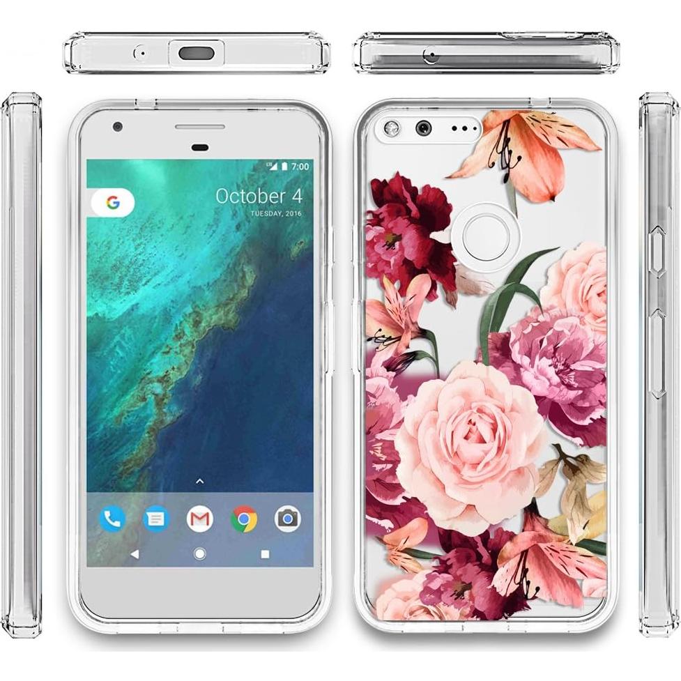 Funda para Google Pixel Topnow Ramo de Rosas PC y TPU