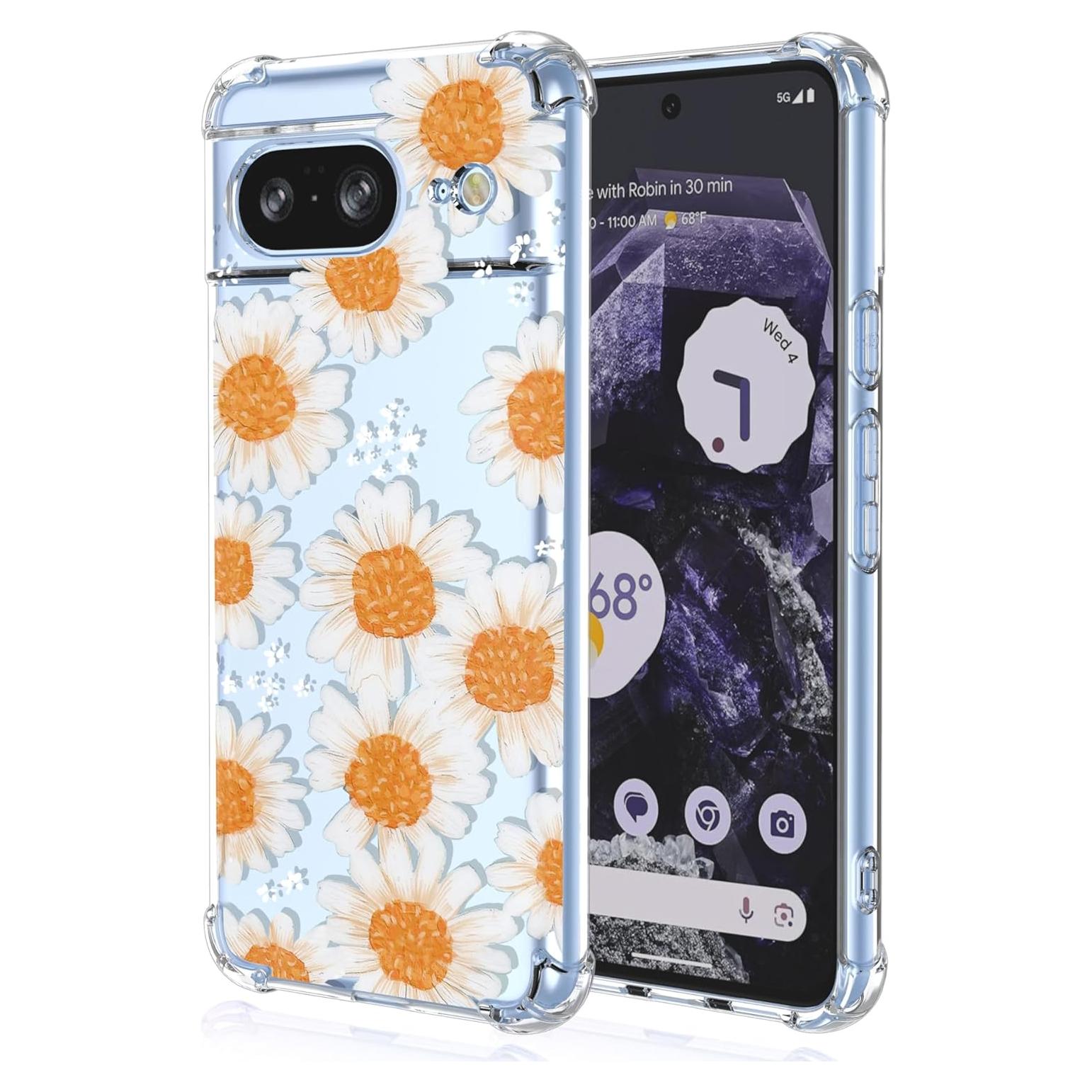 Funda TPU Google Pixel 8 Floral Margarita Antigolpes