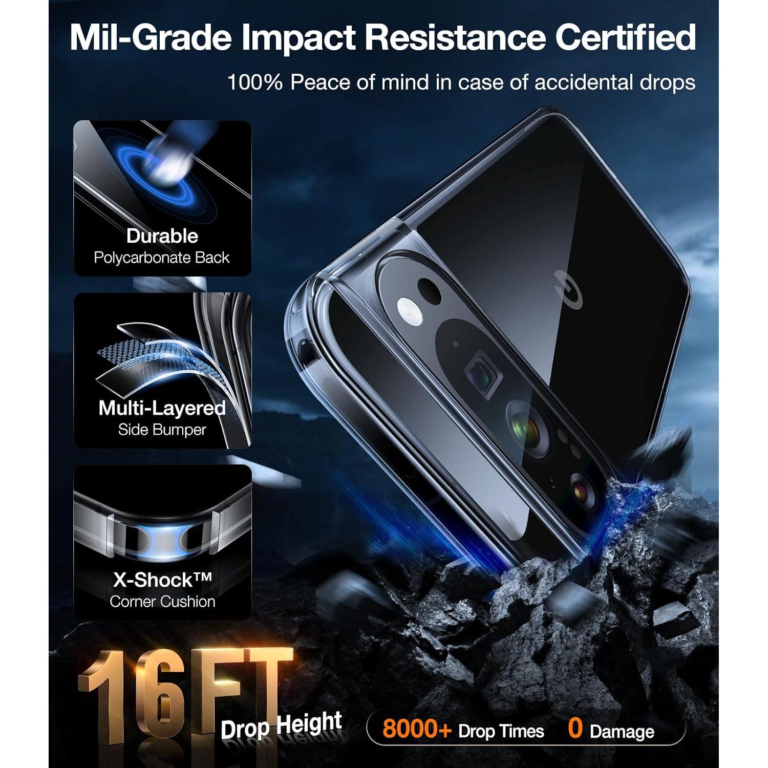 Funda TORRAS Claro Diamante para Google Pixel 9 Pro XL