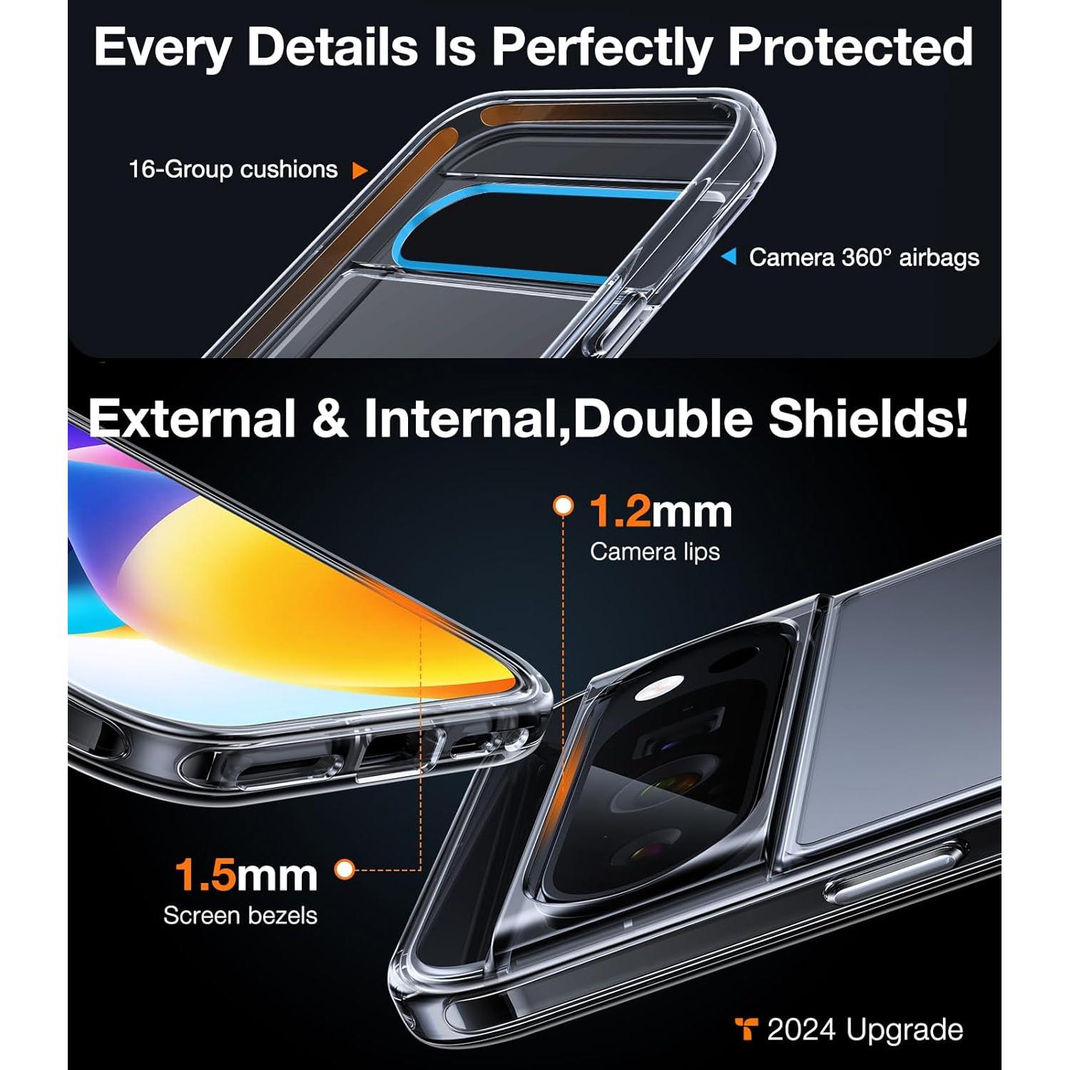 Funda TORRAS Claro Diamante para Google Pixel 9 Pro XL