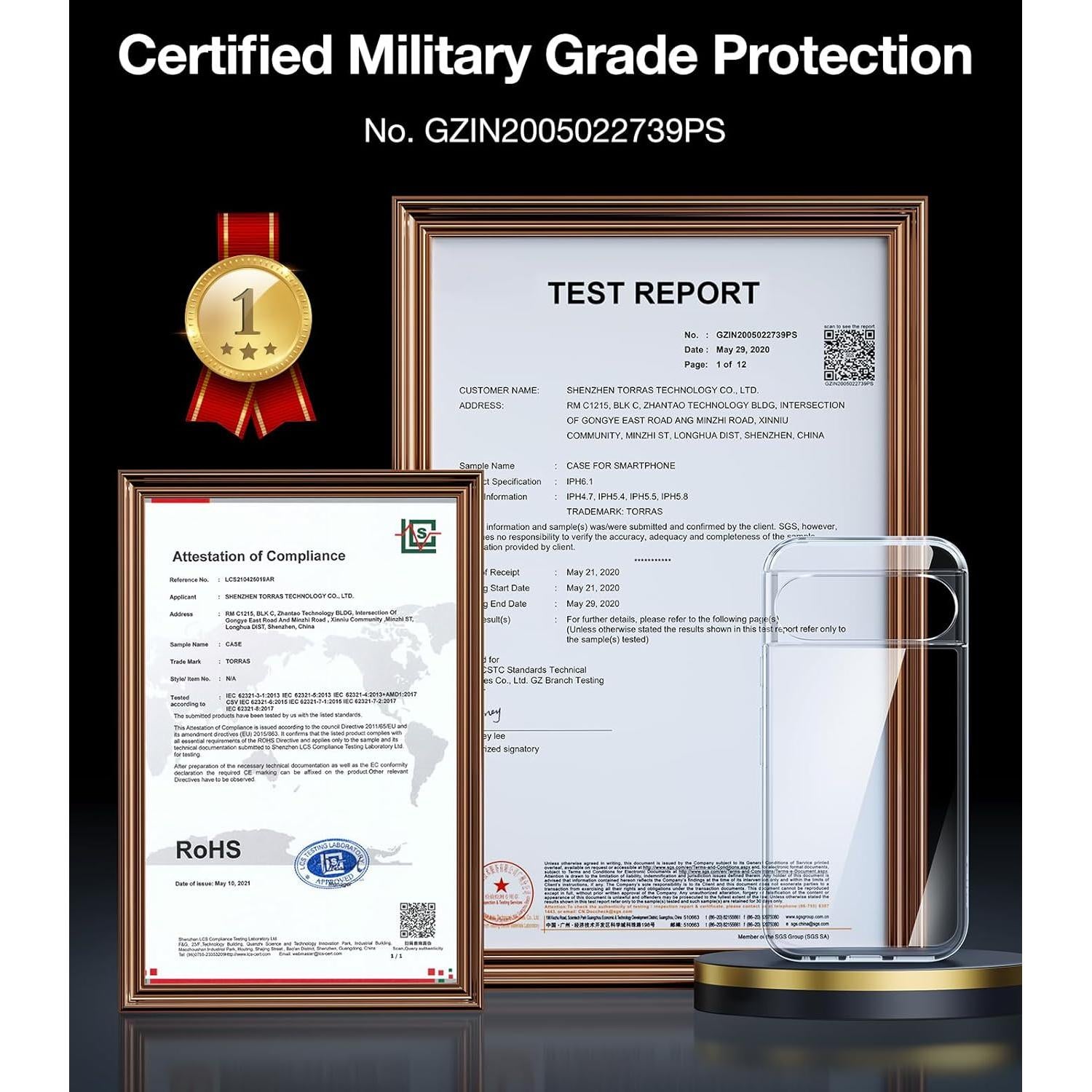 Funda TORRAS Claro Diamante para Google Pixel 9 Pro XL