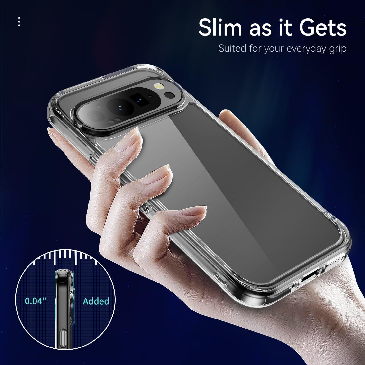 Funda Transparente BAISRKE para Google Pixel 9/9 Pro - Antigolpes