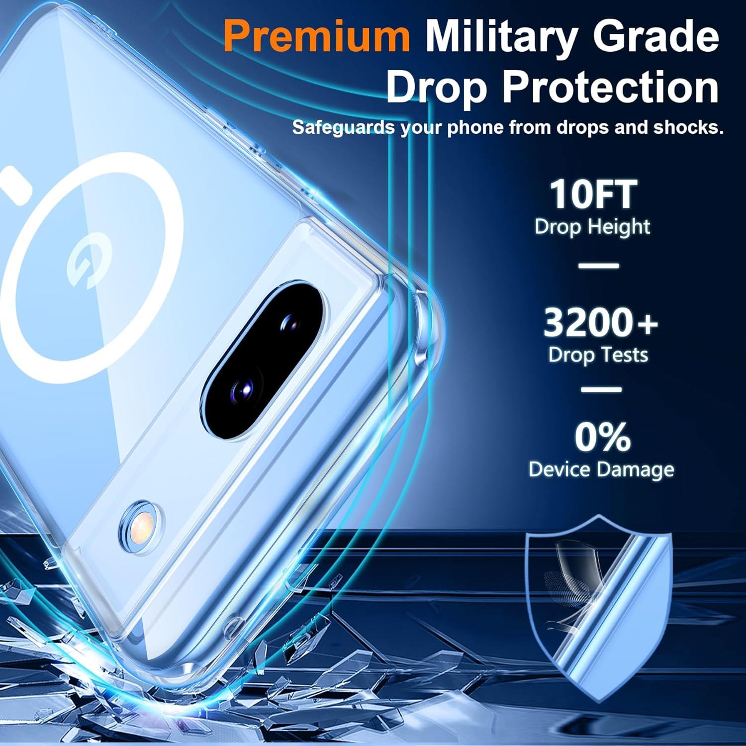 Funda Magnética Teloxy para Google Pixel 8A - Protección Militar