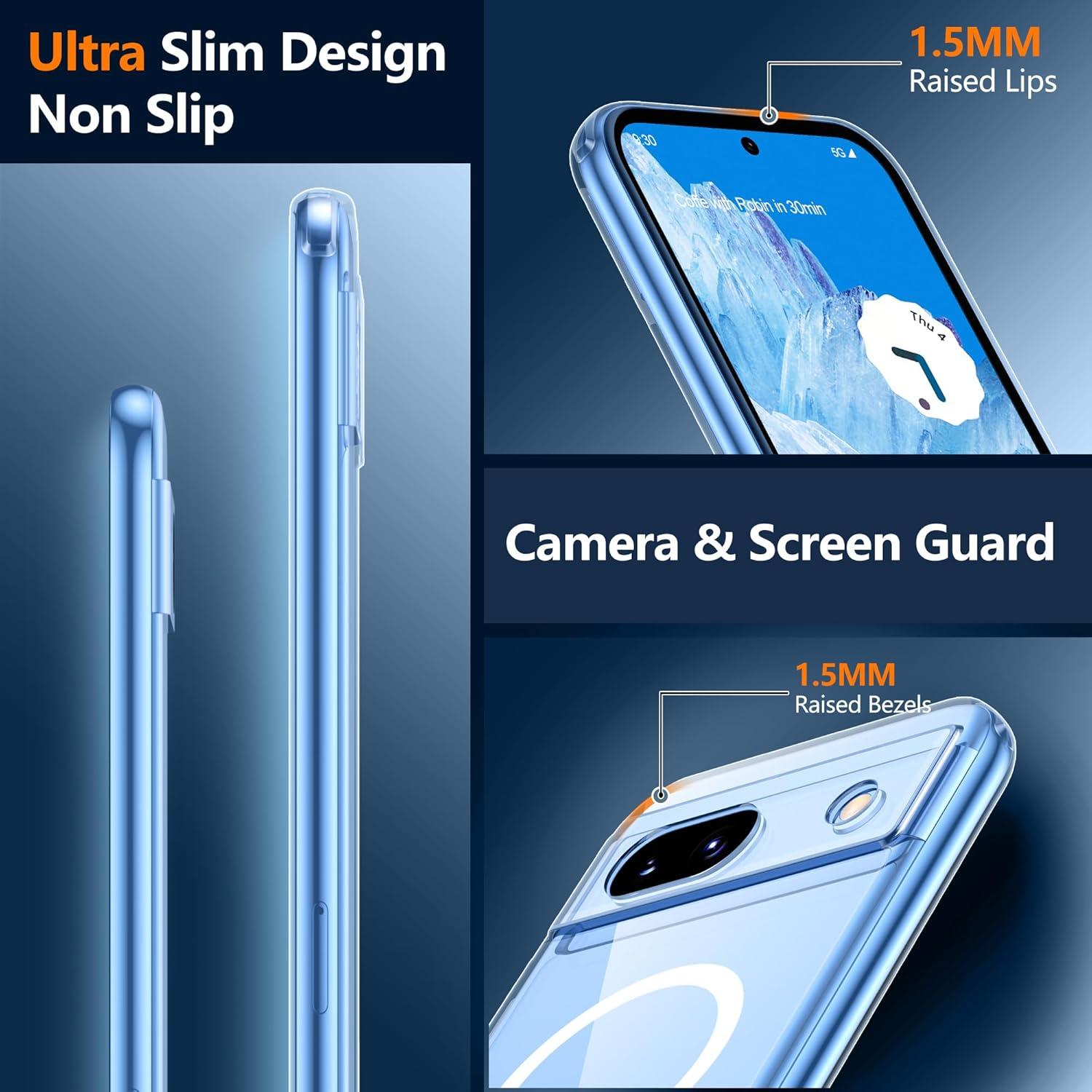 Funda Magnética Teloxy para Google Pixel 8A - Protección Militar