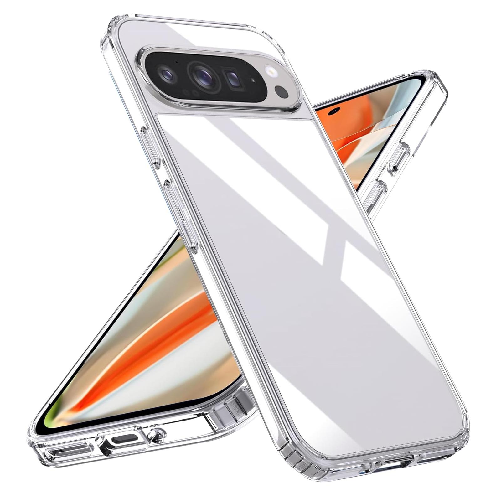 Funda Google Pixel 9 Pro XL Natbok TPU y PC, Transparente