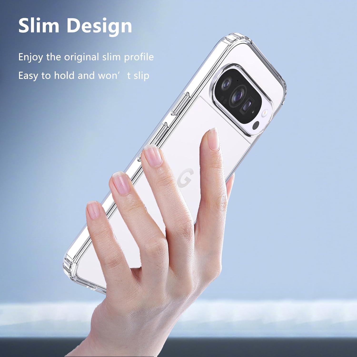 Funda Google Pixel 9 Pro XL Natbok TPU y PC, Transparente