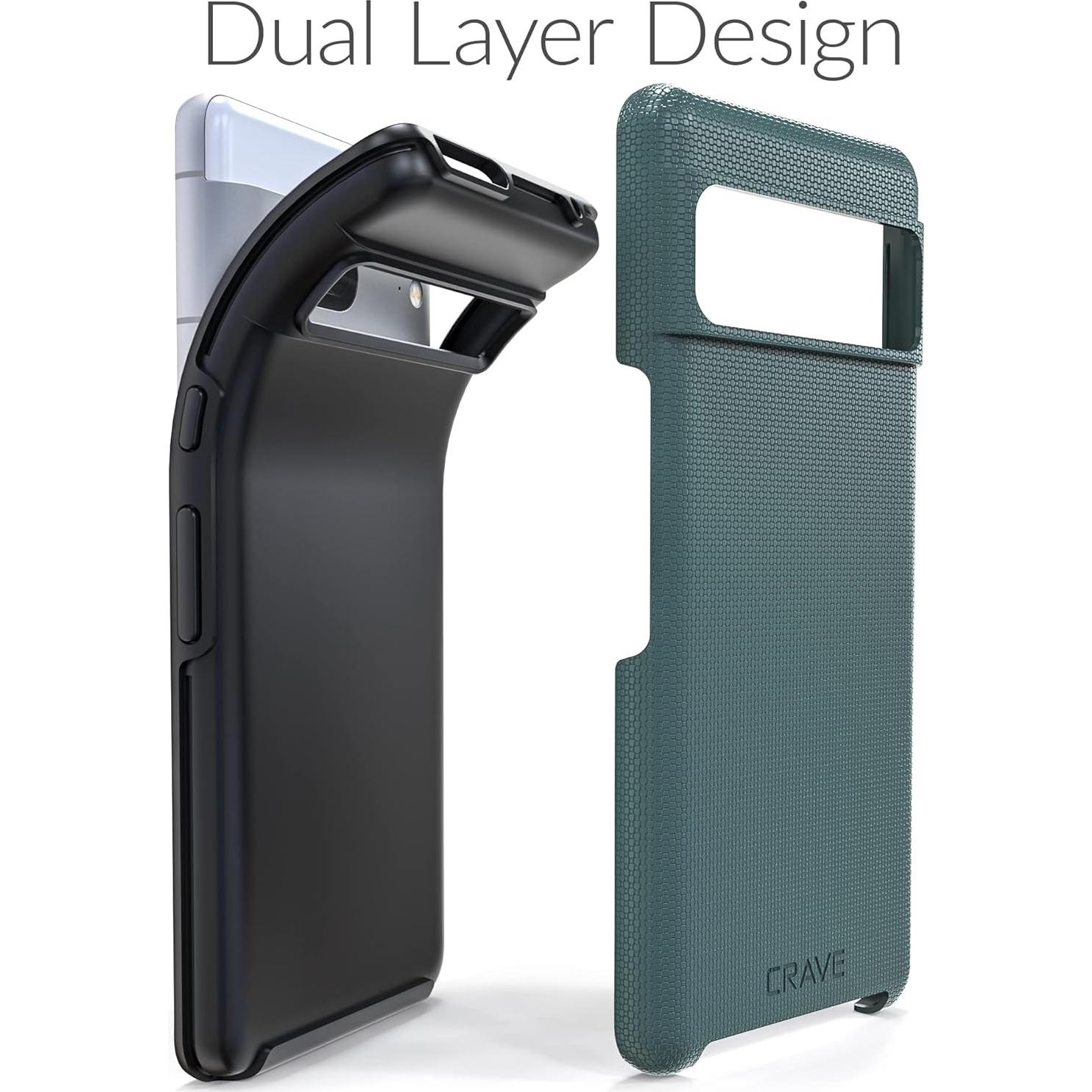 Funda Crave Dual Guard para Google Pixel 7 - Verde Bosque