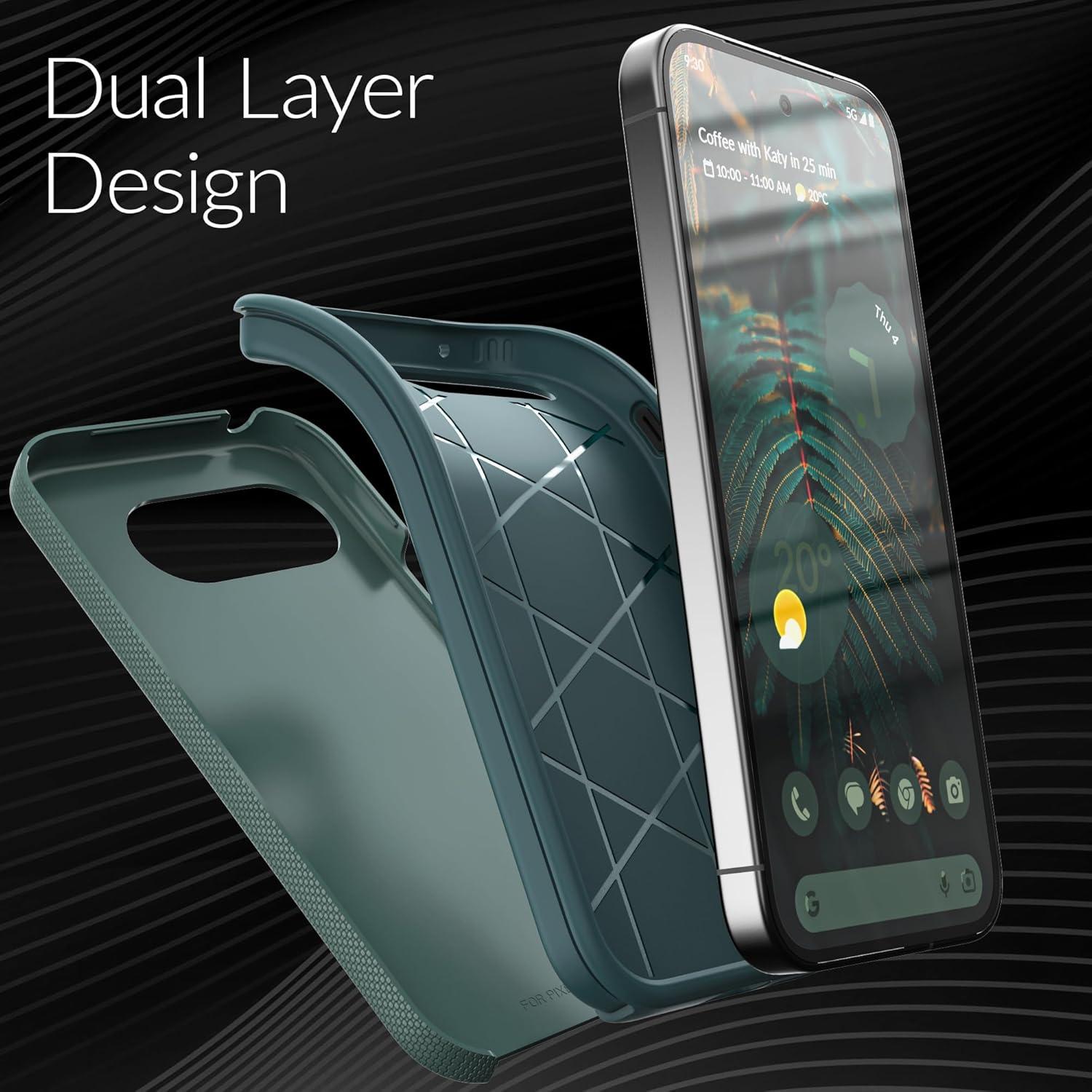 Funda Crave Dual Guard para Google Pixel 9a - Verde Bosque