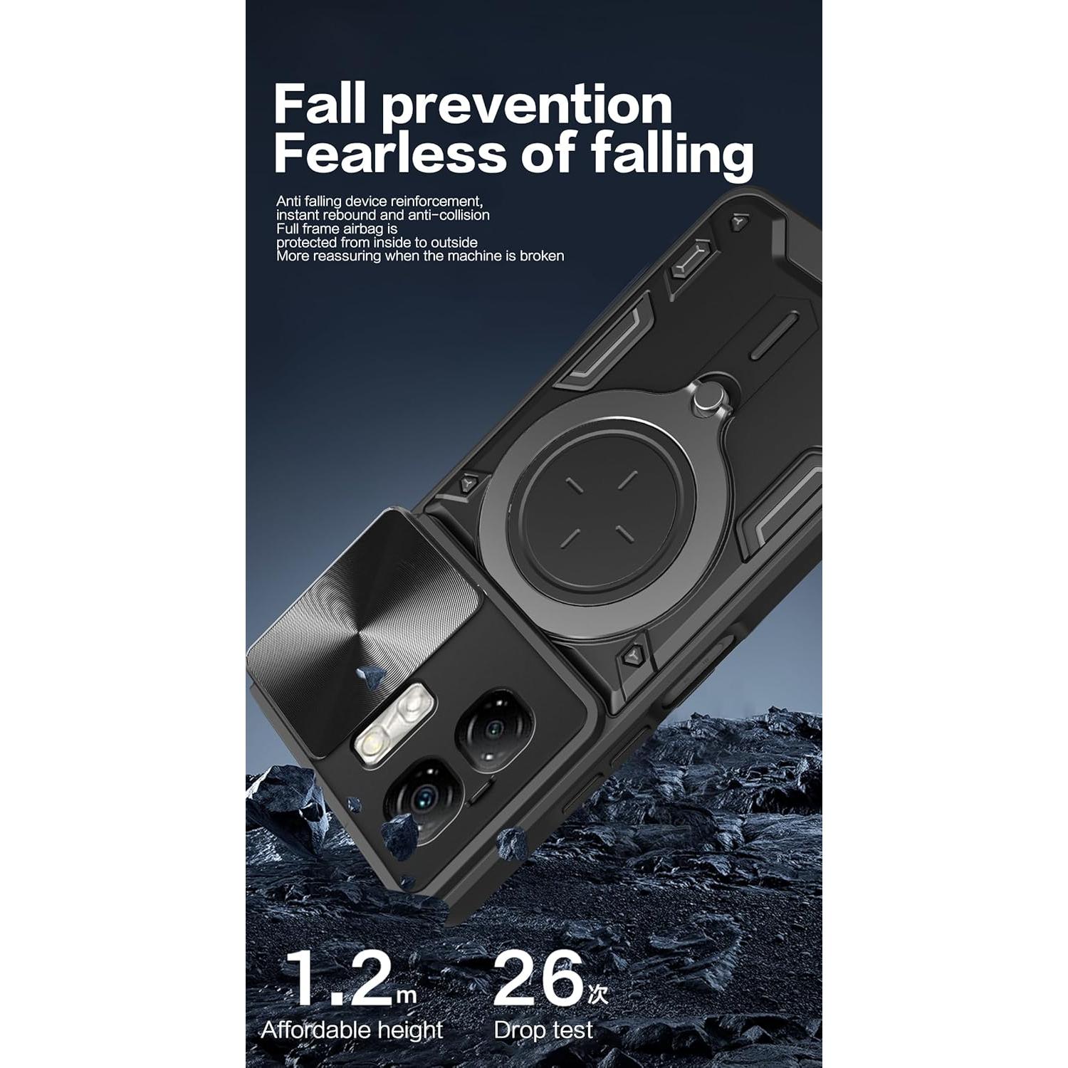 Funda Protectora Infinix Smart 9 con Cubierta Deslizante Negra