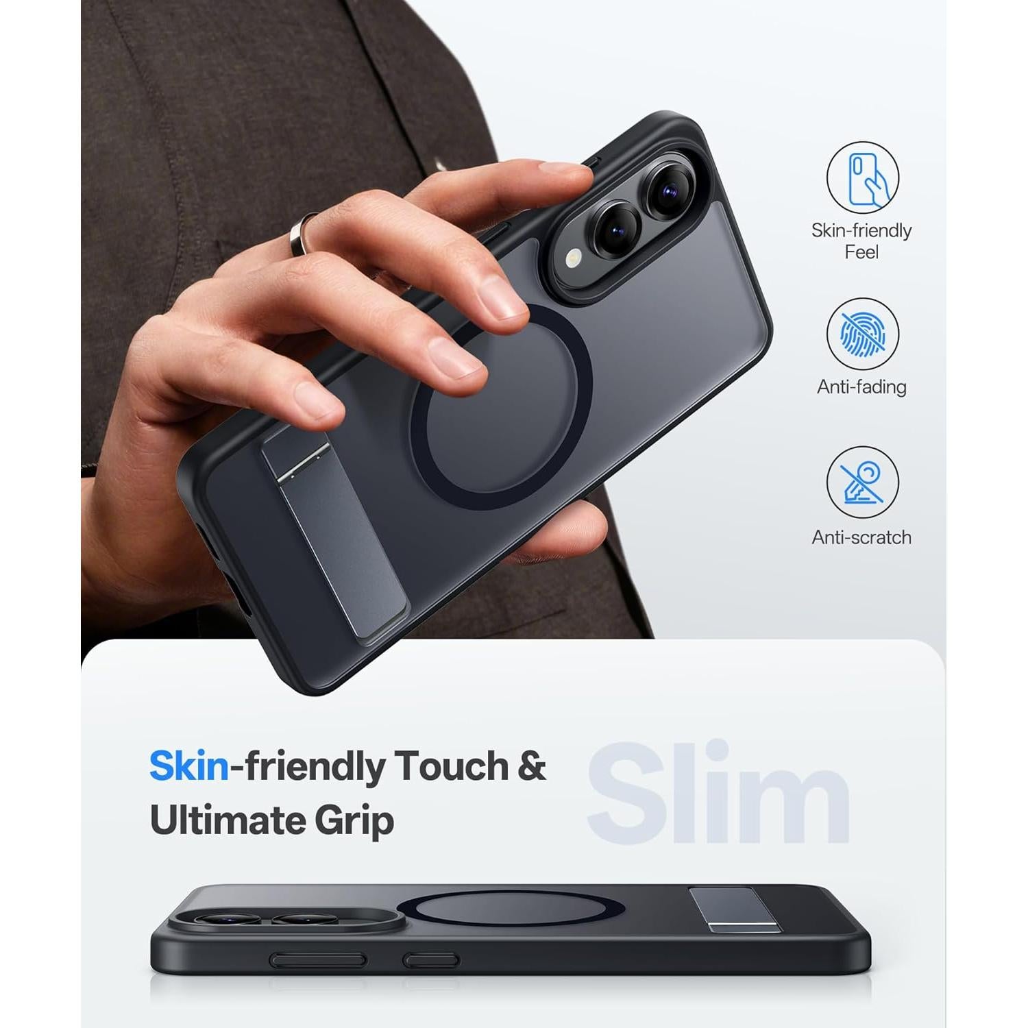 Funda SIXBOX para Samsung Galaxy S25 Edge 6.7" Negra