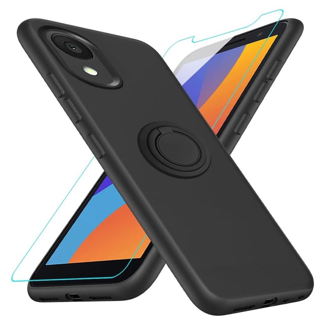 Funda Protectora Alcatel 1 2021 con Soporte y Protector de Pantalla