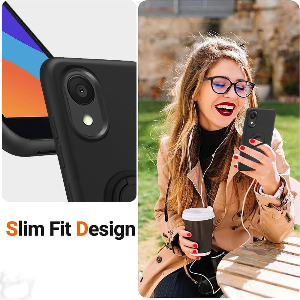 Funda Protectora Alcatel 1 2021 con Soporte y Protector de Pantalla