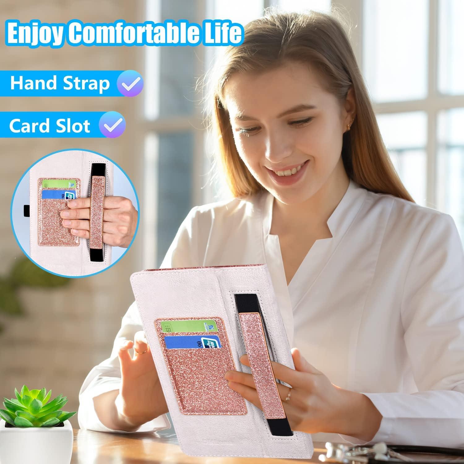 Funda DMLuna para Alcatel Joy Tab 2 8" Rosa Brillo 2020