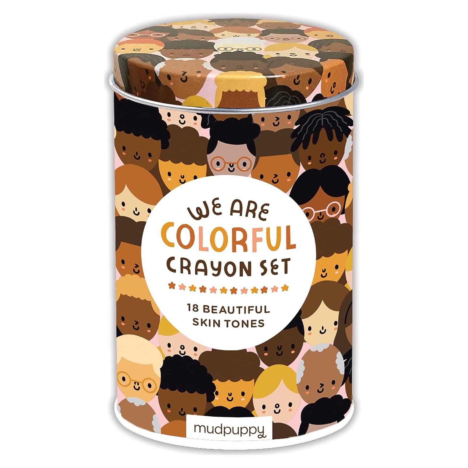 Juego de Crayones de Tonos de Piel Mudpuppy 18 Crayones