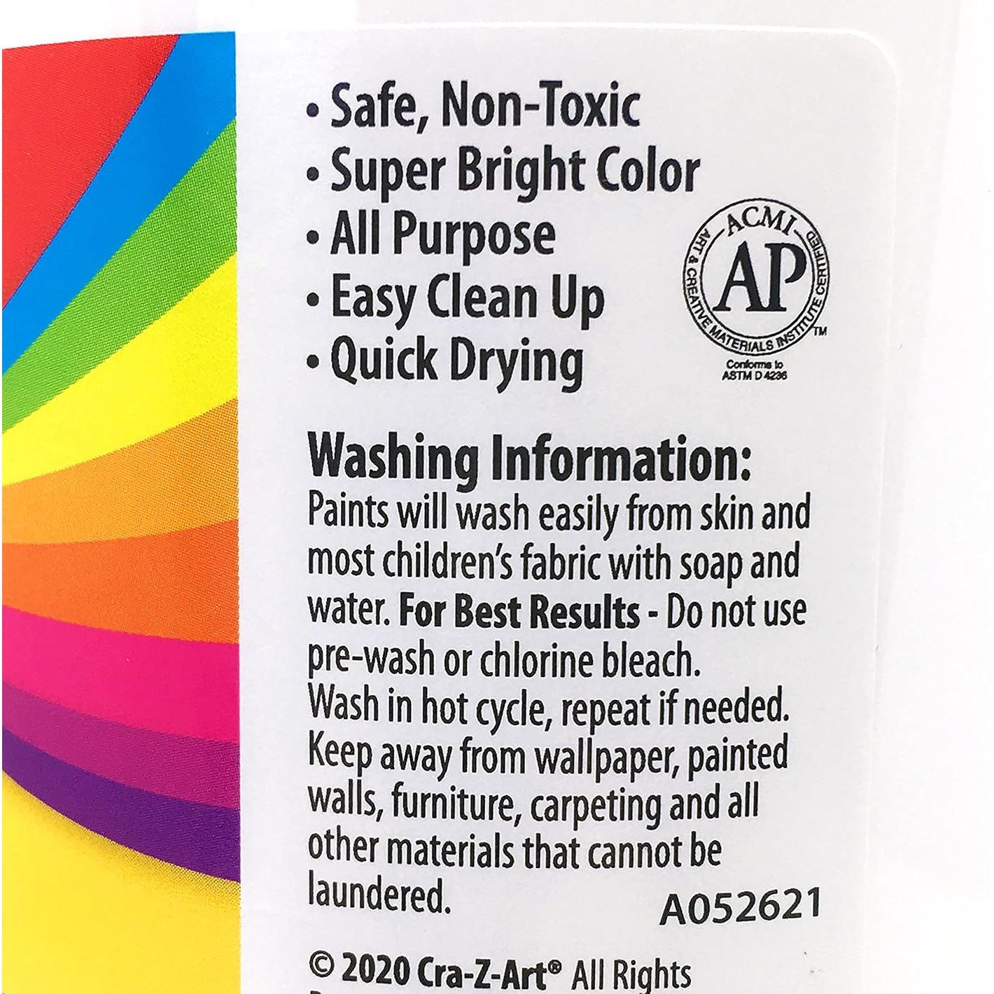 Pintura Tempera Lavable Cra-Z-Art Blanca 946ml