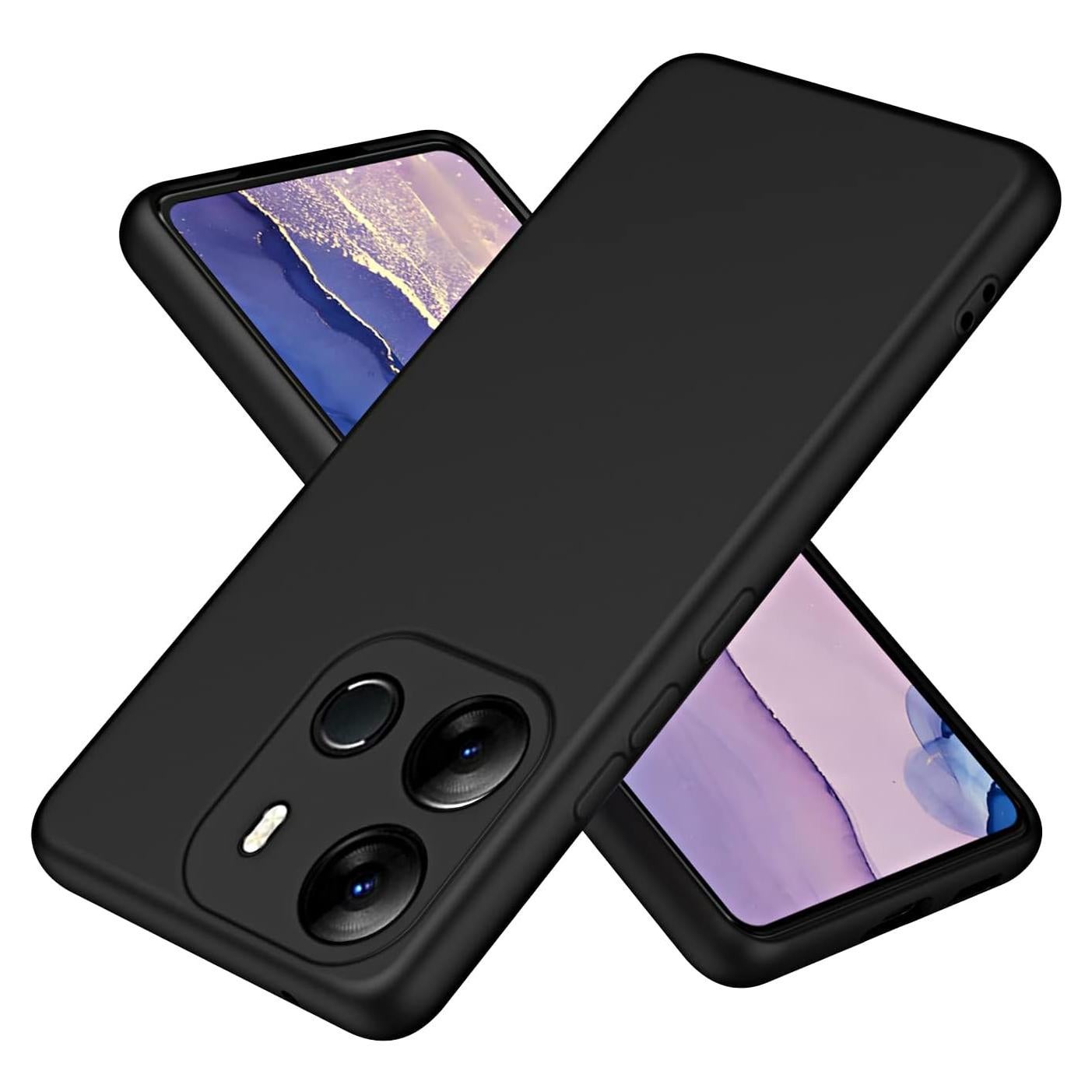 Funda Silicona Líquida ZORSOME para Tecno Spark GO 2023 - Negra