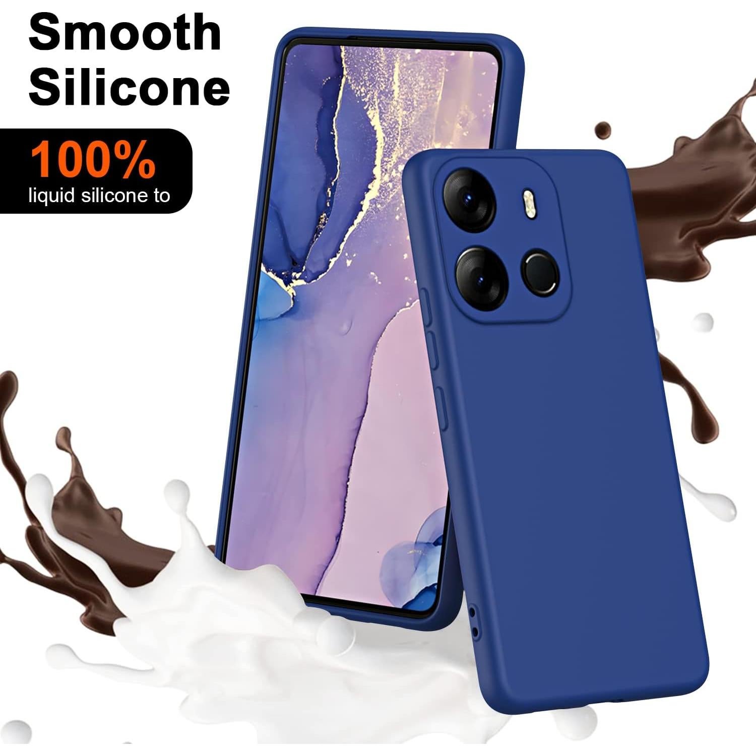 Funda Silicona Líquida ZORSOME para Tecno Spark GO 2023 - Negra