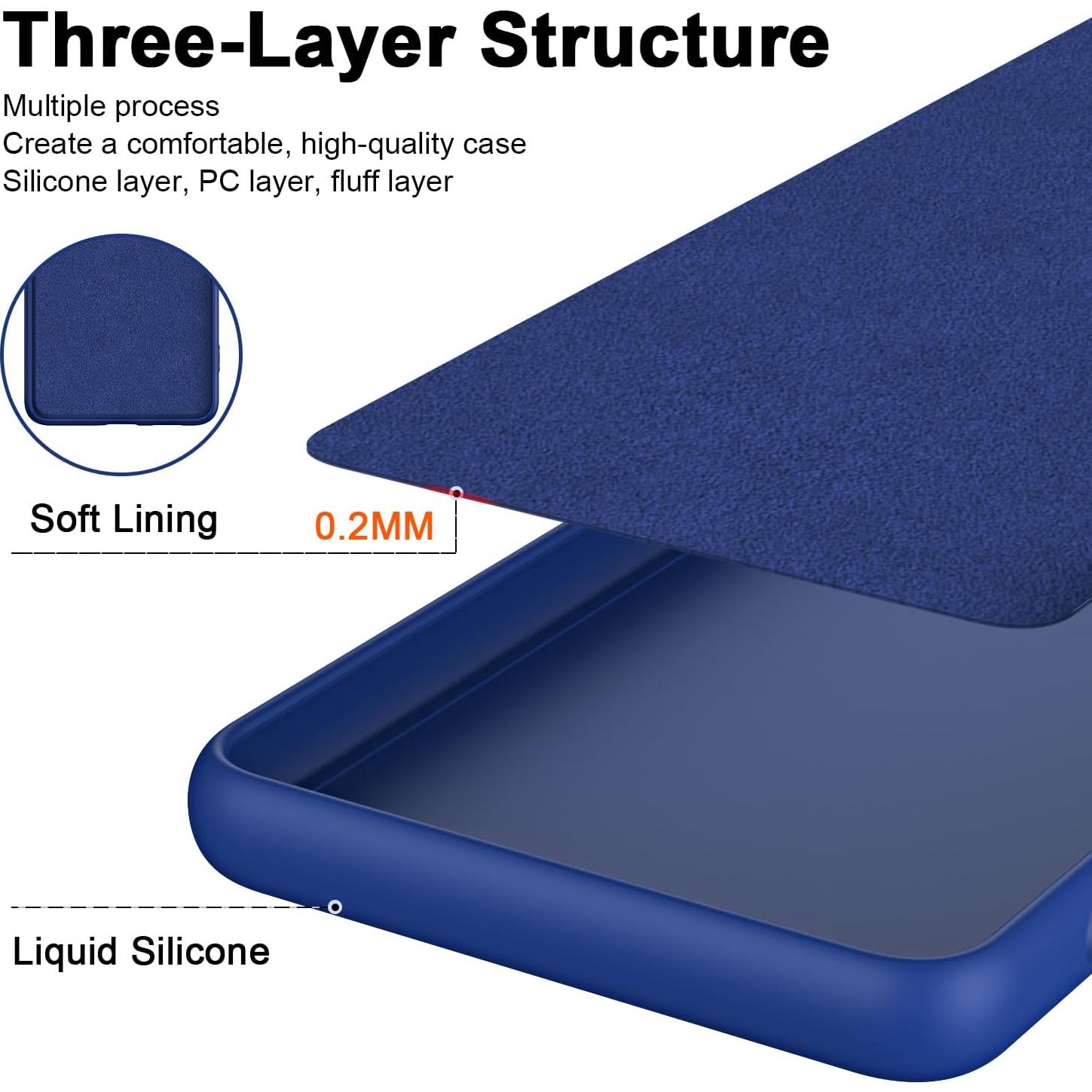 Funda Silicona Líquida ZORSOME para Tecno Spark GO 2023 - Negra