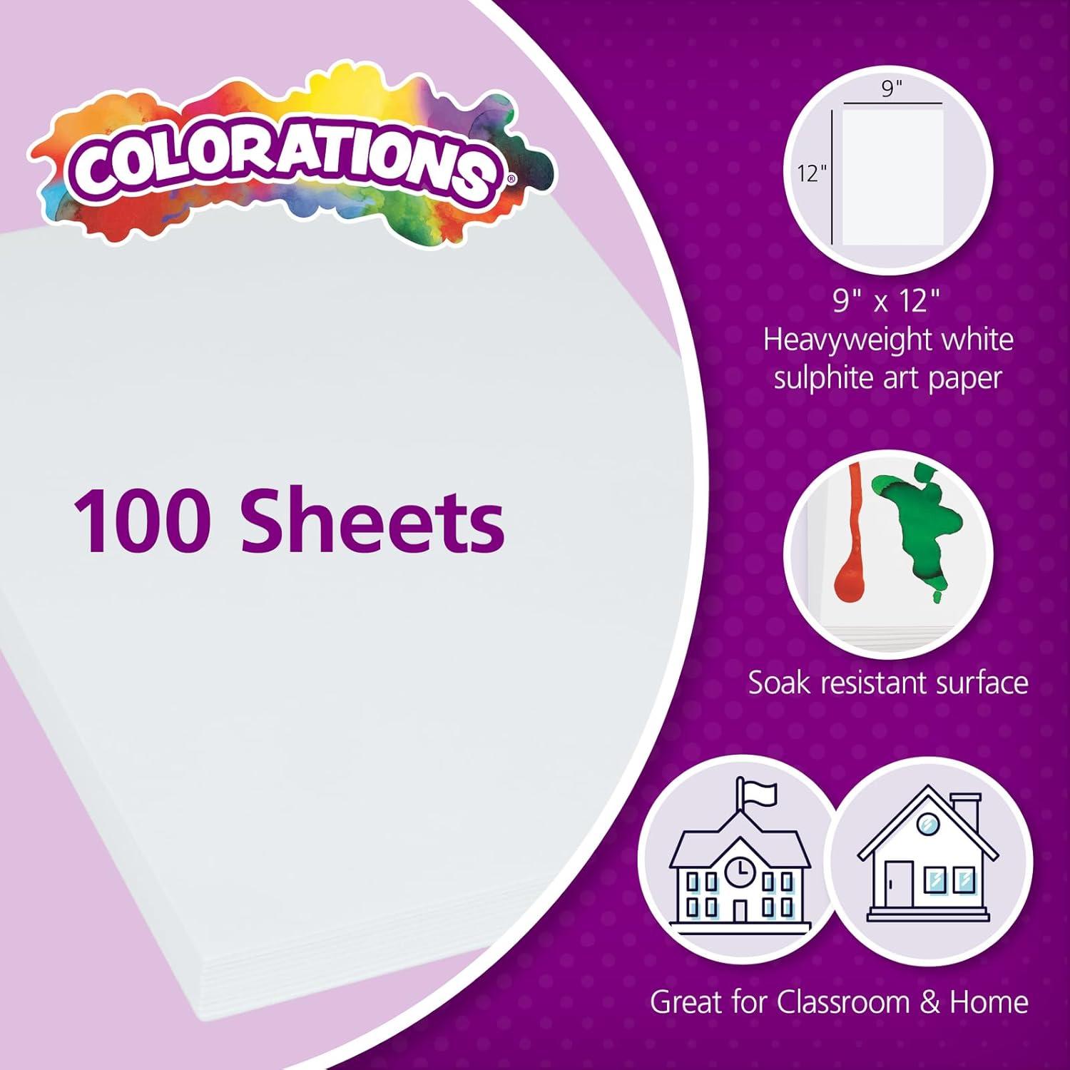 Papel de Arte Colorations 22.86 x 30.48 cm 100 Hojas