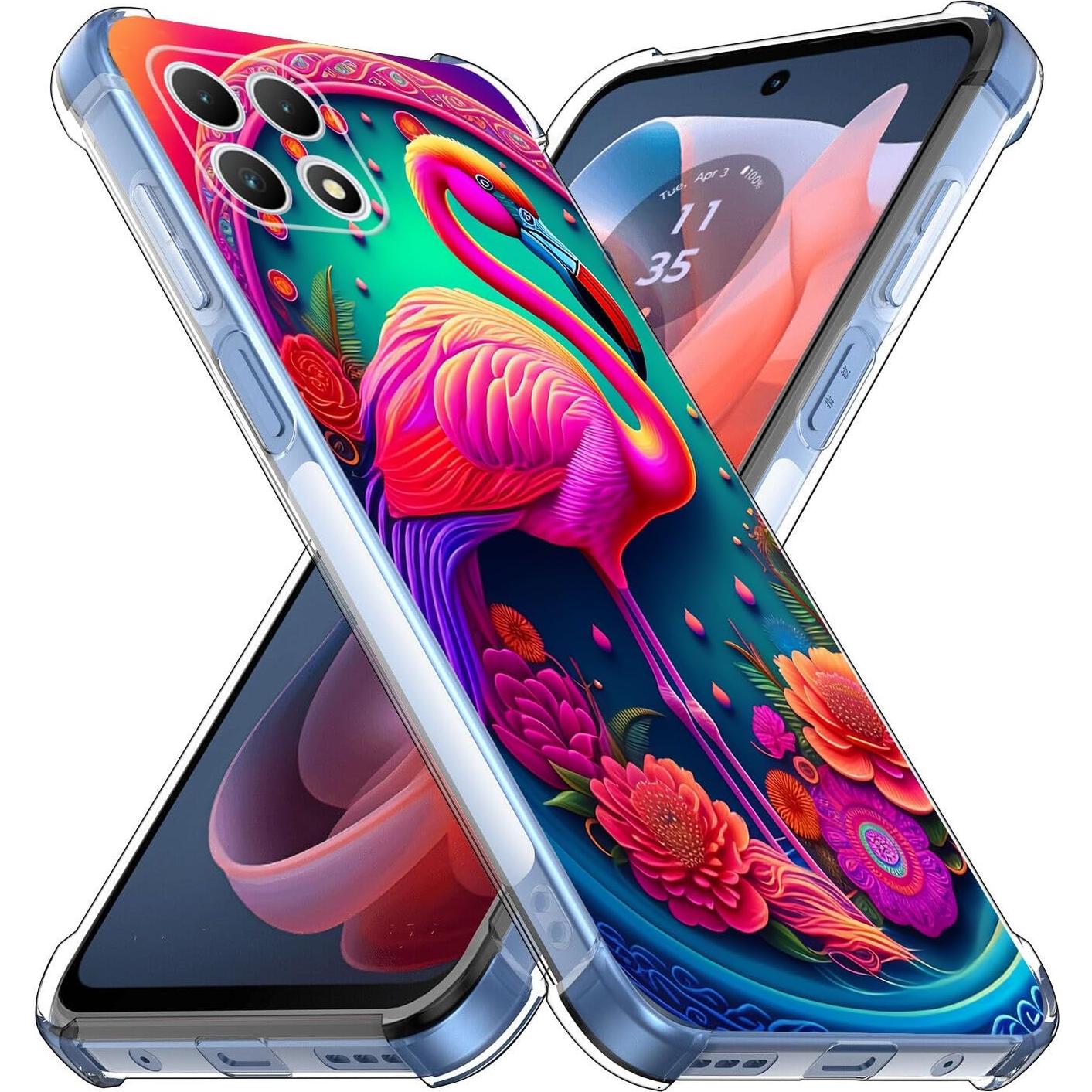 Funda TPU para T-Mobile Revvl 7 5G Flores Rosa Mandala