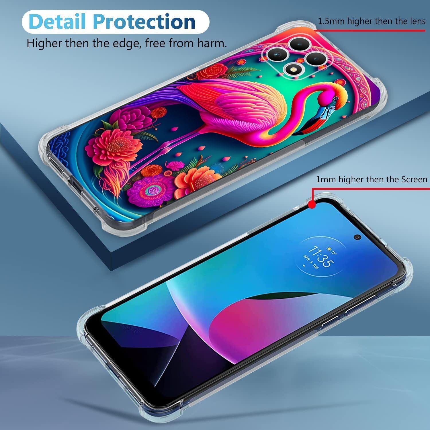 Funda TPU para T-Mobile Revvl 7 5G Flores Rosa Mandala