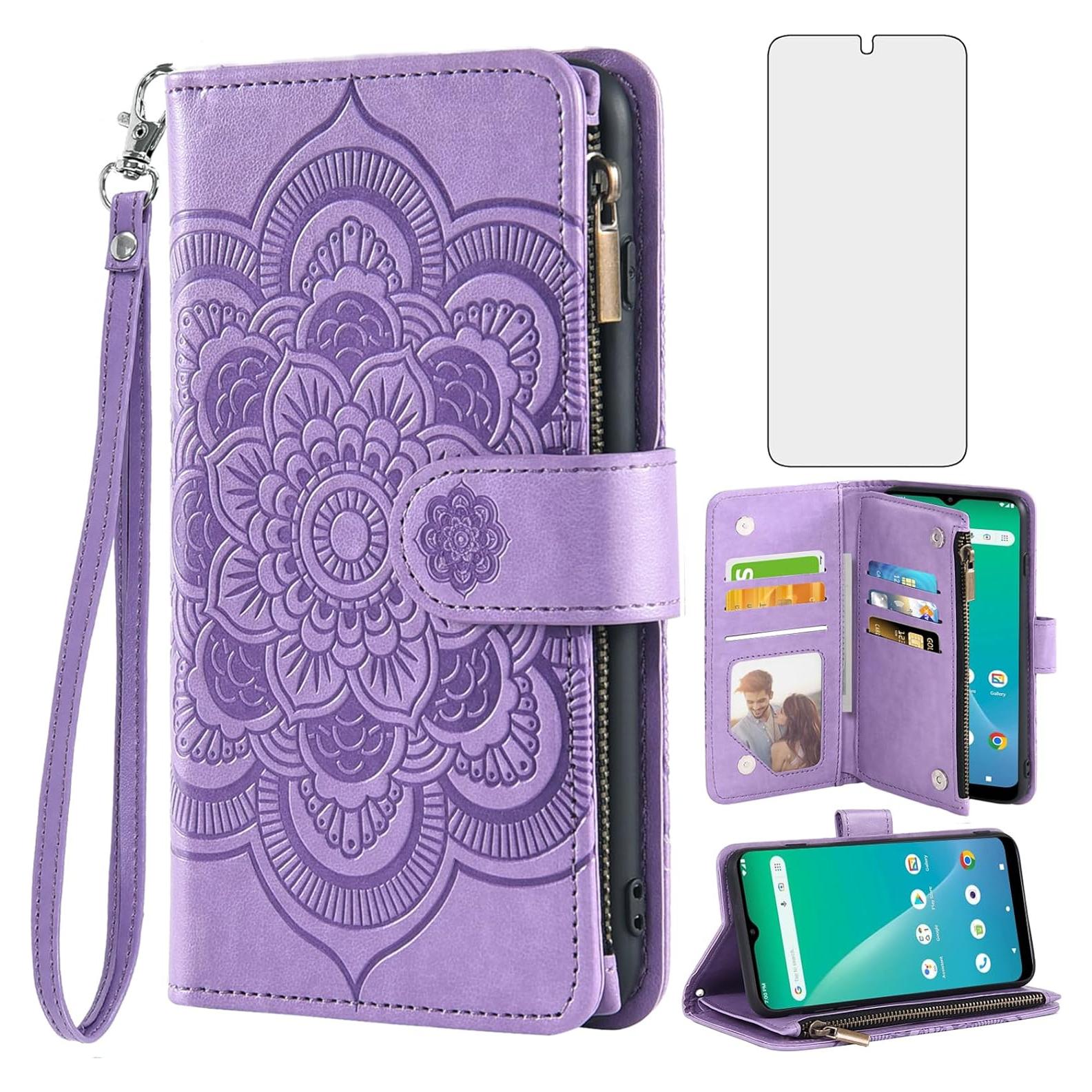 Funda de teléfono Asuwish para Hot Pepper Chilaca Púrpura