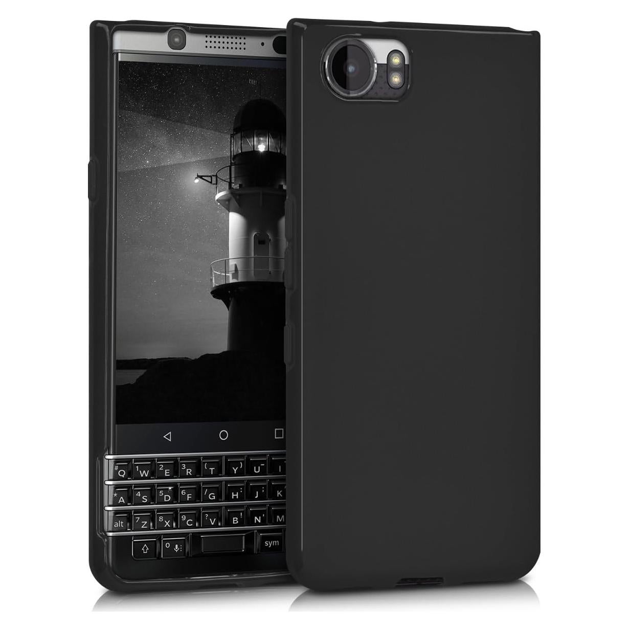Funda Protectora Slim KW-Mobile para BlackBerry KEYone - TPU Negro Mate