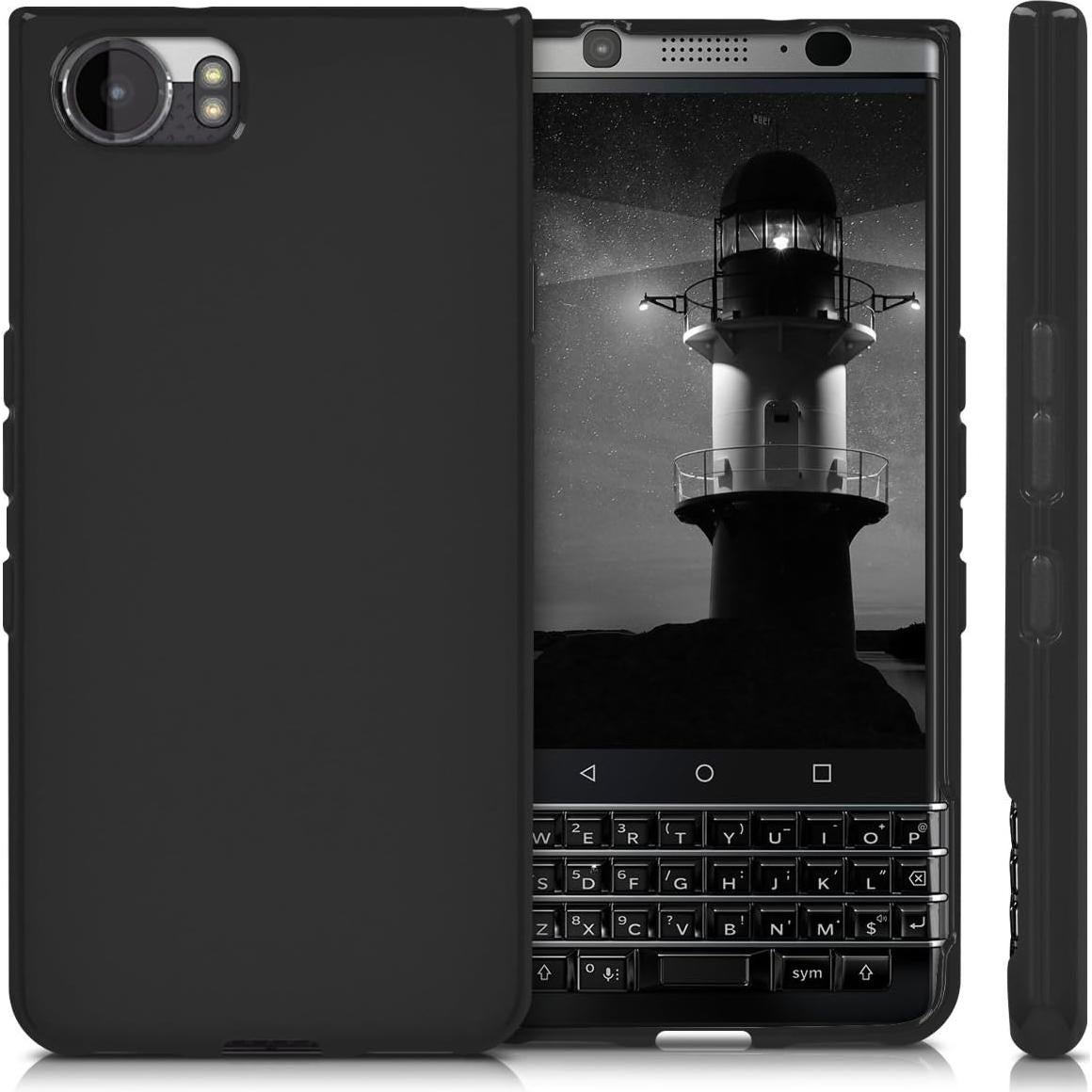 Funda Protectora Slim KW-Mobile para BlackBerry KEYone - TPU Negro Mate
