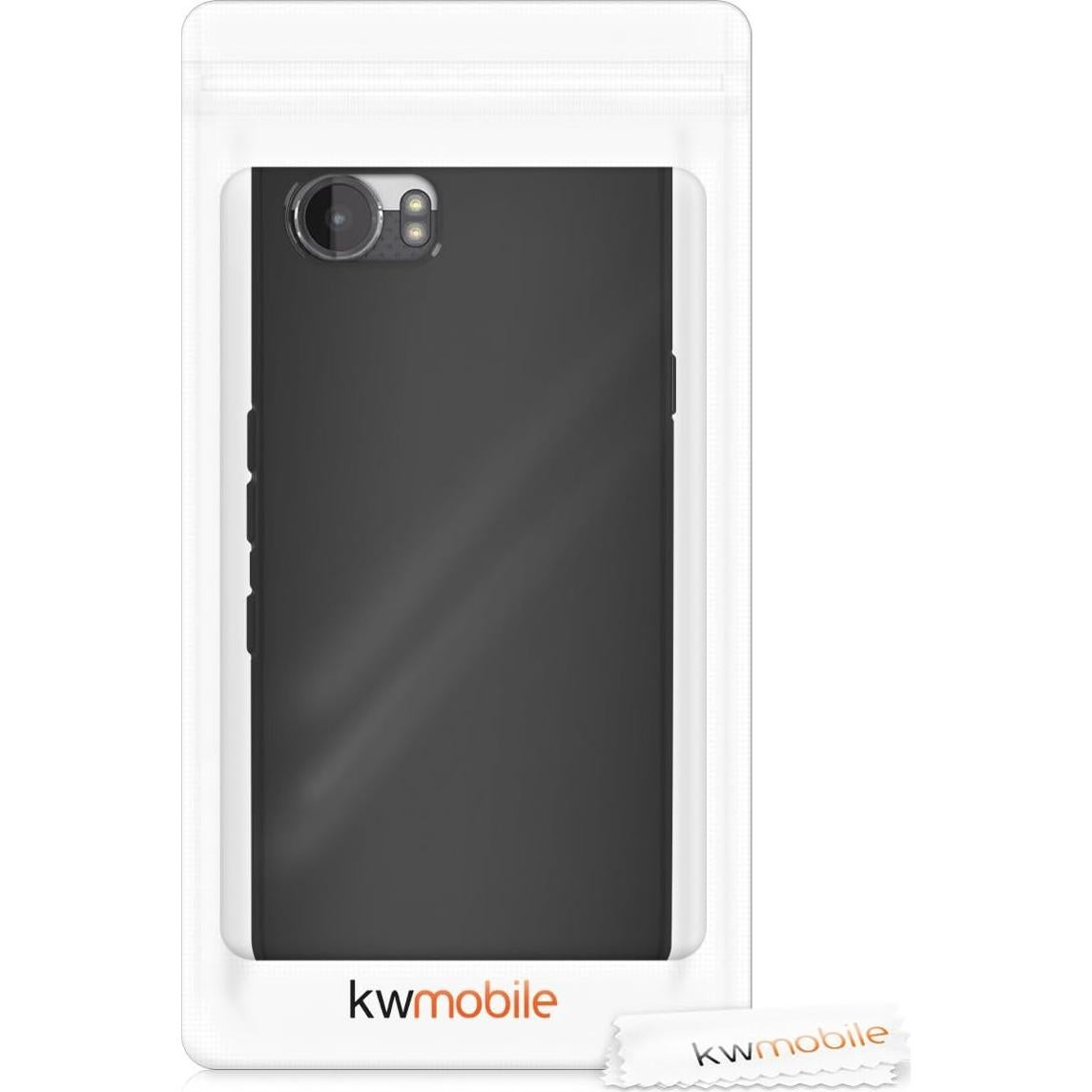Funda Protectora Slim KW-Mobile para BlackBerry KEYone - TPU Negro Mate