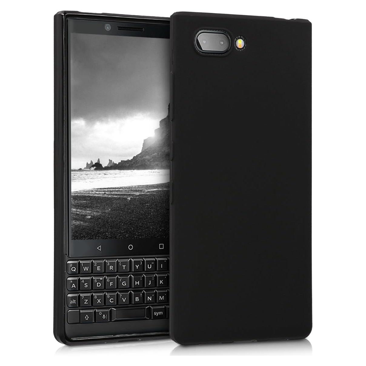 Funda TPU Silicona para BlackBerry KEYtwo - KW-Commerce - Negro Mate